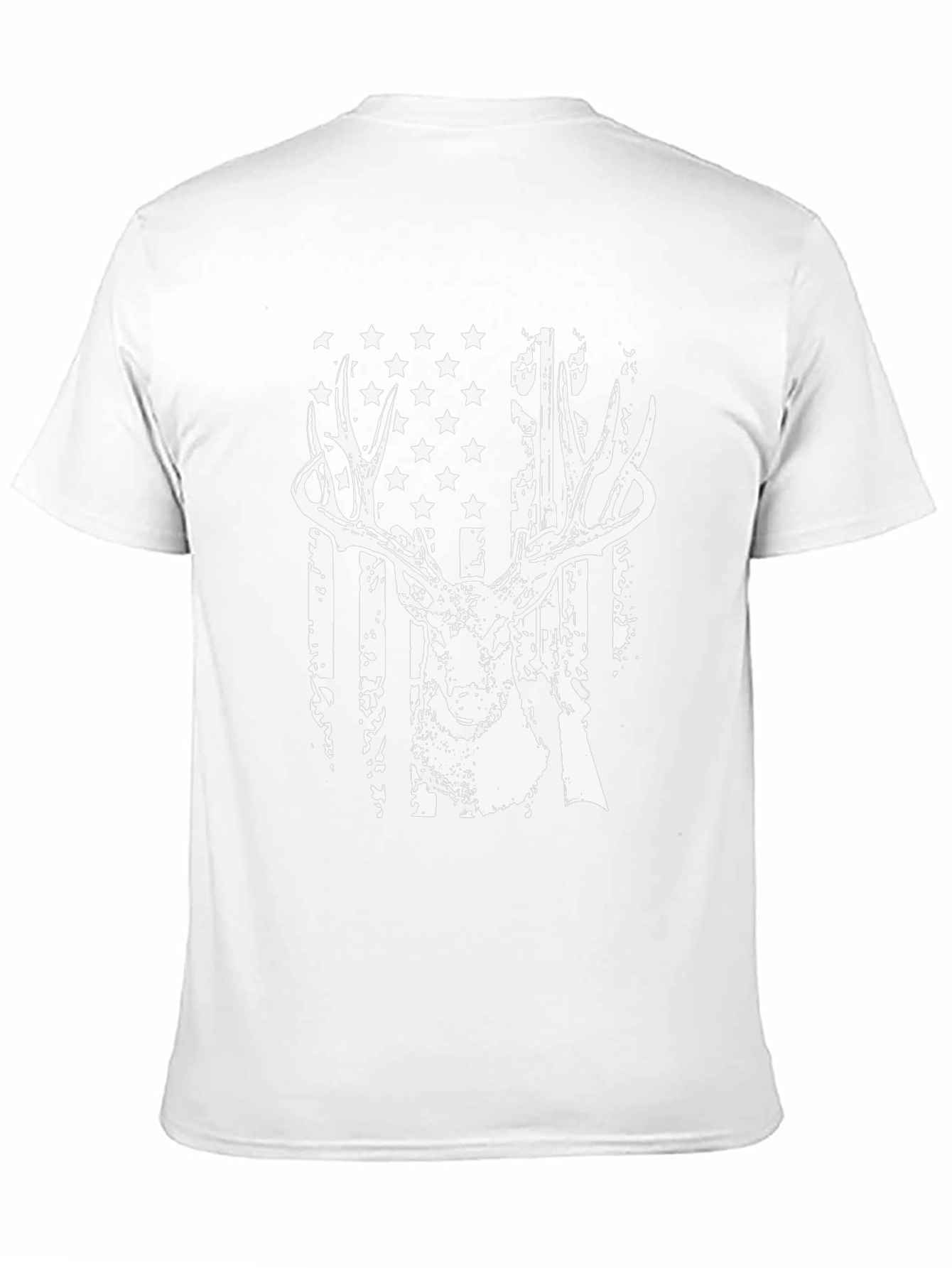 American Flag Deer Hunting T-Shirt