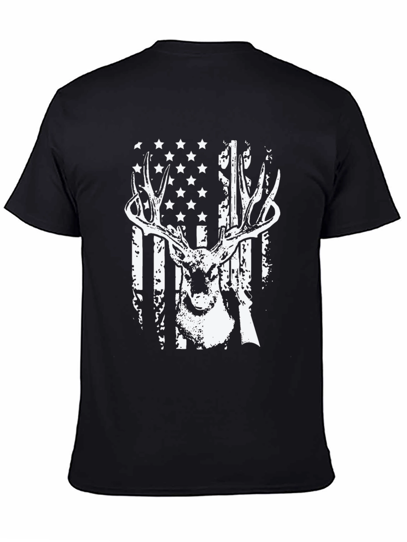 American Flag Deer Hunting T-Shirt