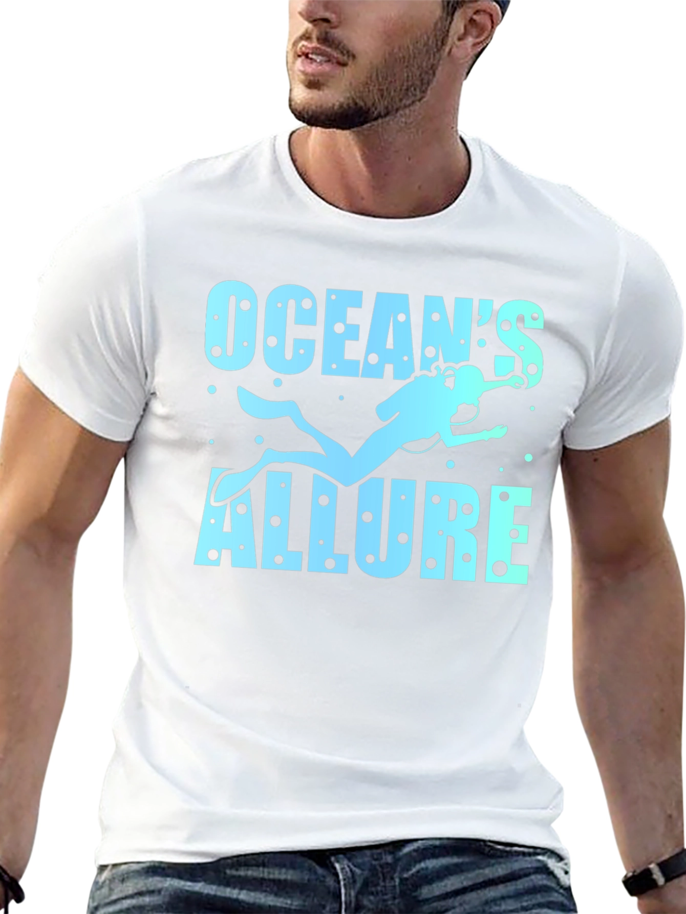 Oceans Allure Diver Graphic T-Shirt