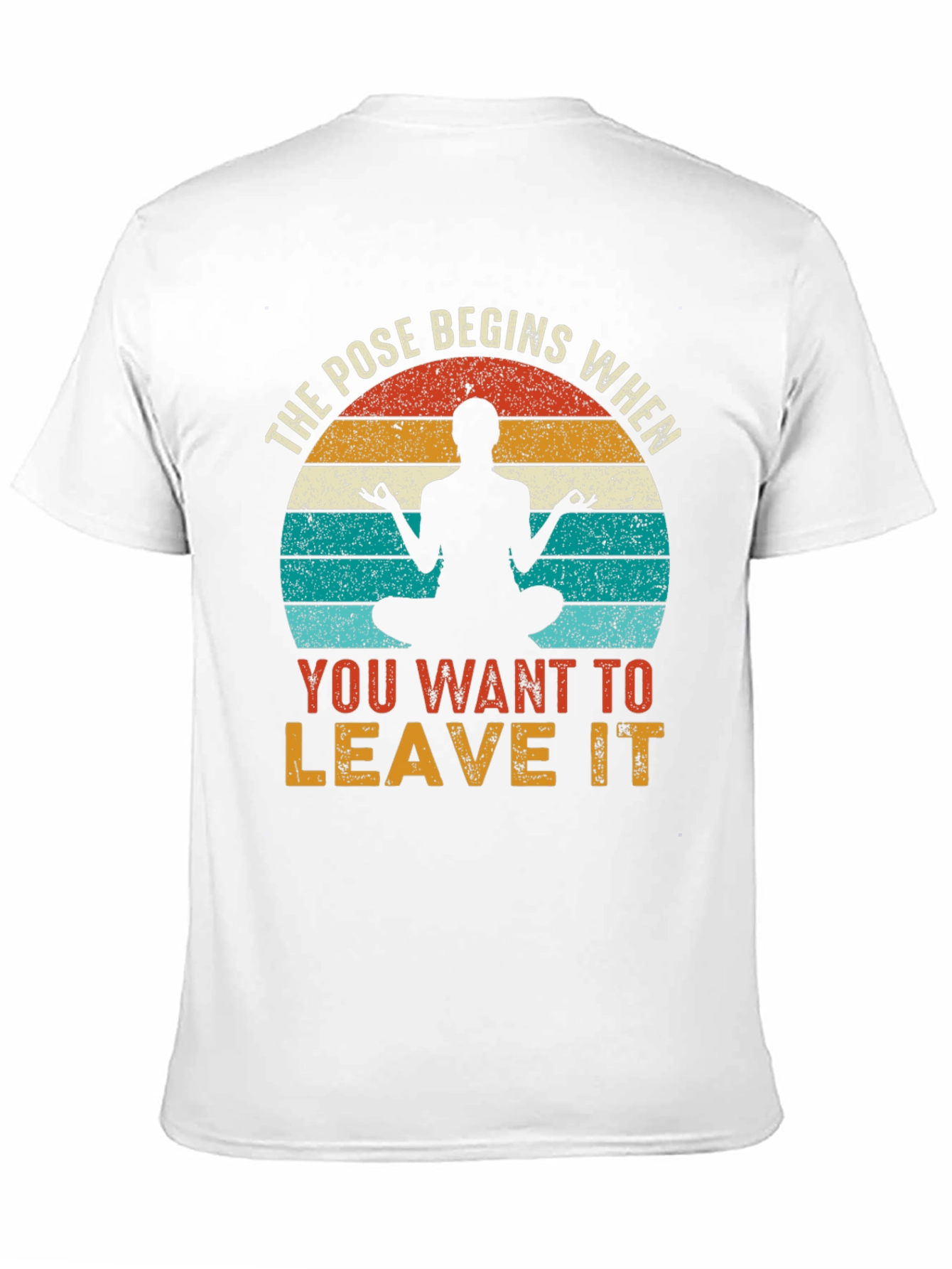 Yoga Pose Begins Tee - Zen Meditation T-Shirt