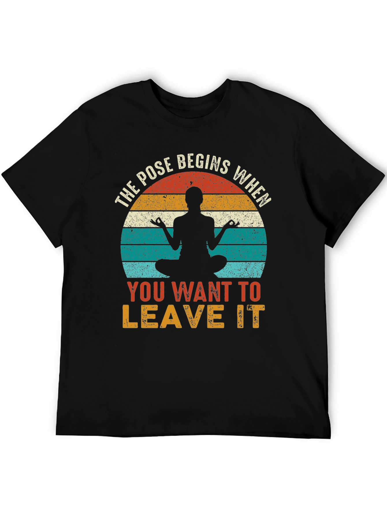 Yoga Pose Begins Tee - Zen Meditation T-Shirt