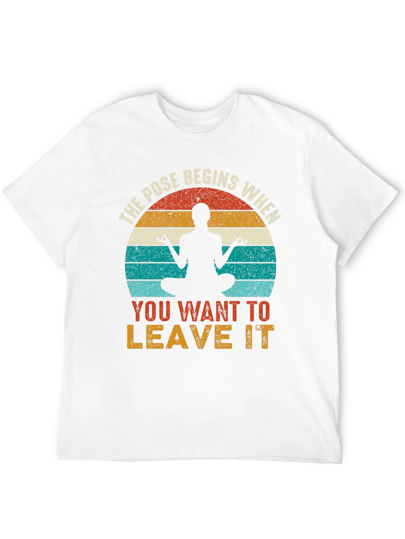 Yoga Pose Begins Tee - Zen Meditation T-Shirt