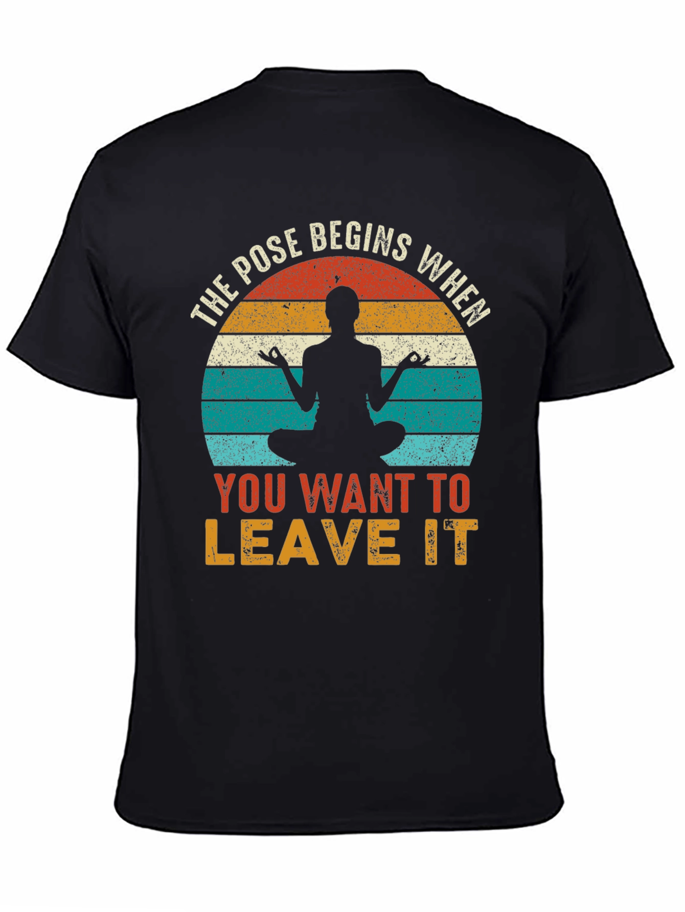 Yoga Pose Begins Tee - Zen Meditation T-Shirt
