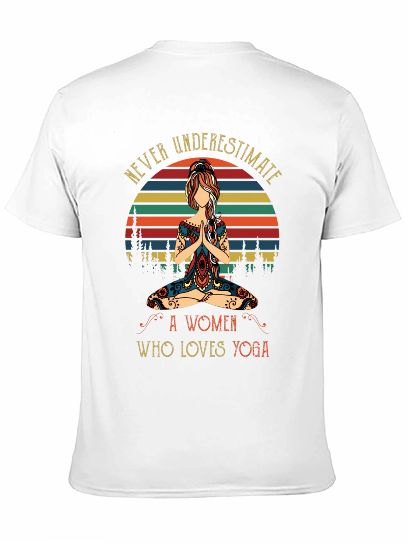 Yoga Lover Graphic Tee - Never Underestimate A Woman