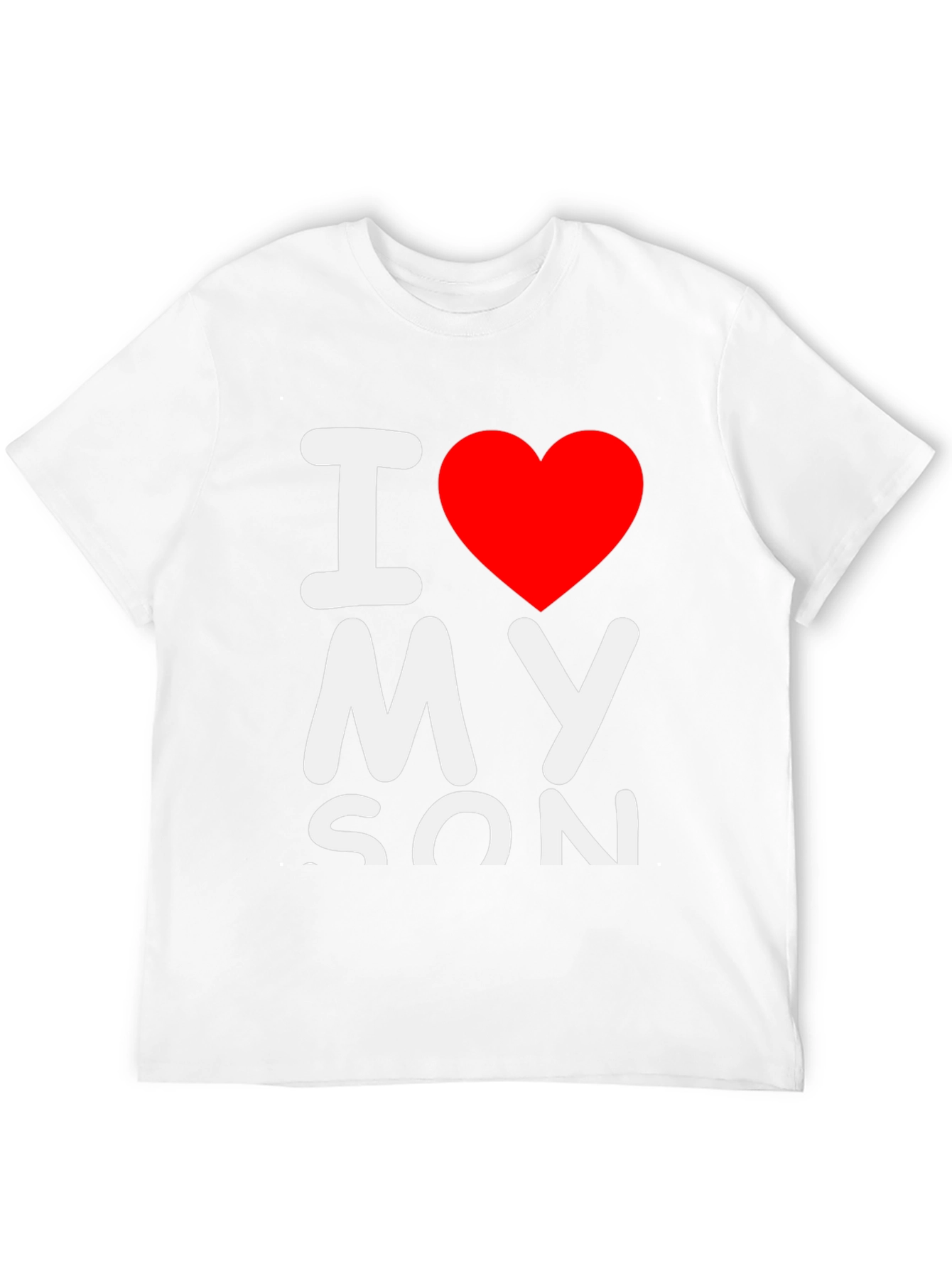 I Heart My Son Graphic T-Shirt - Black