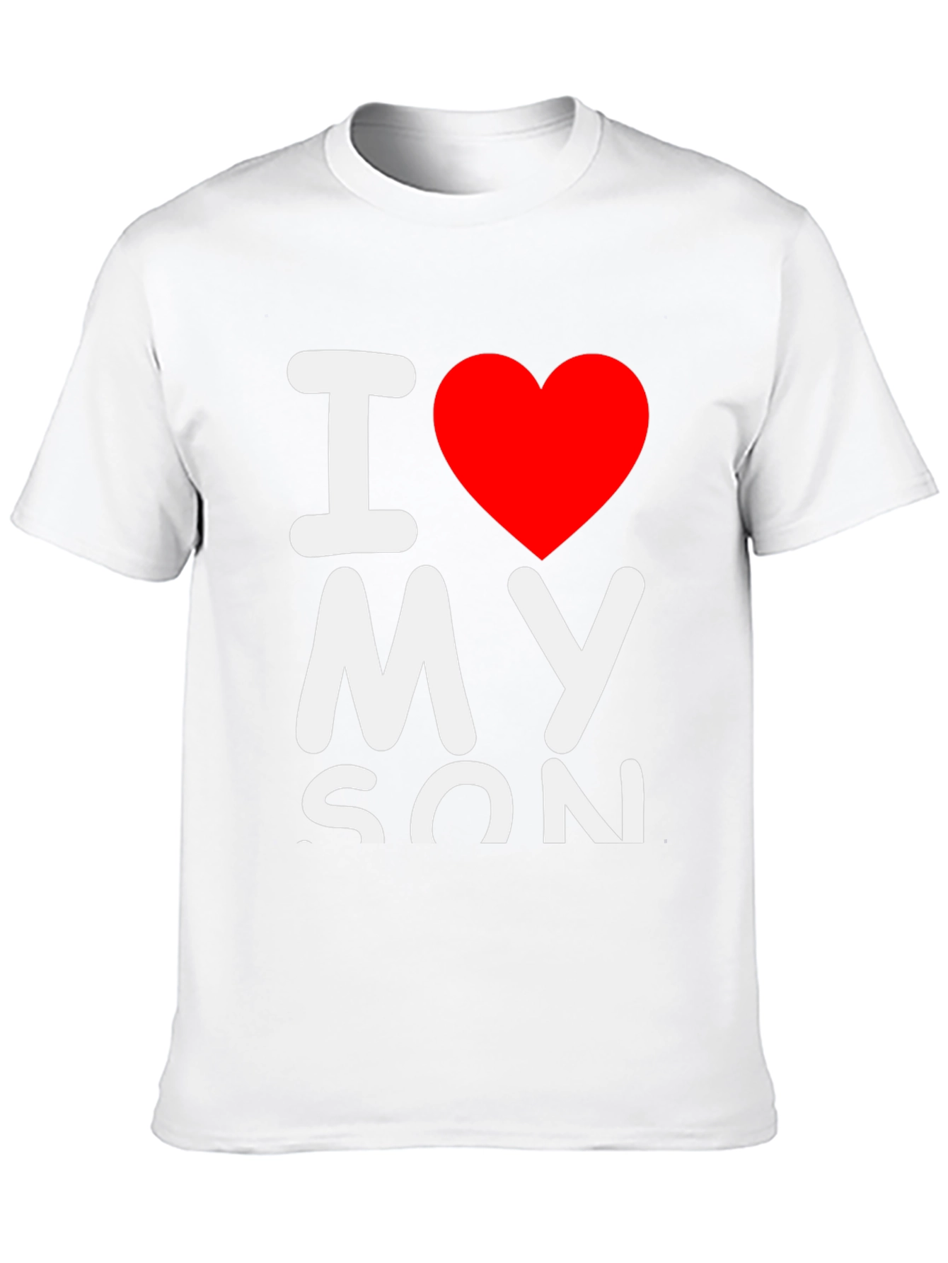 I Heart My Son Graphic T-Shirt - Black