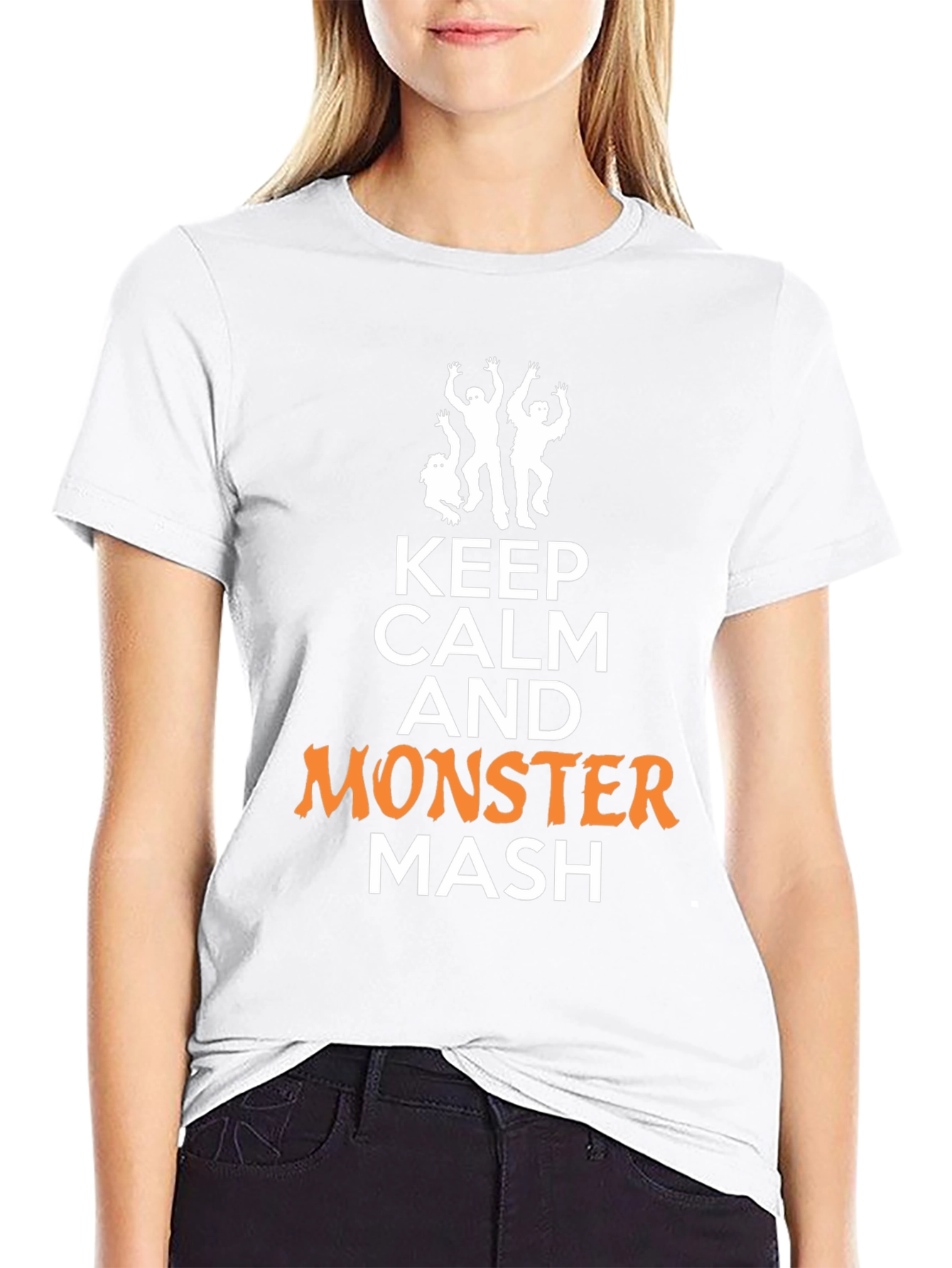 Keep Calm Monster Mash Halloween Graphic Tee