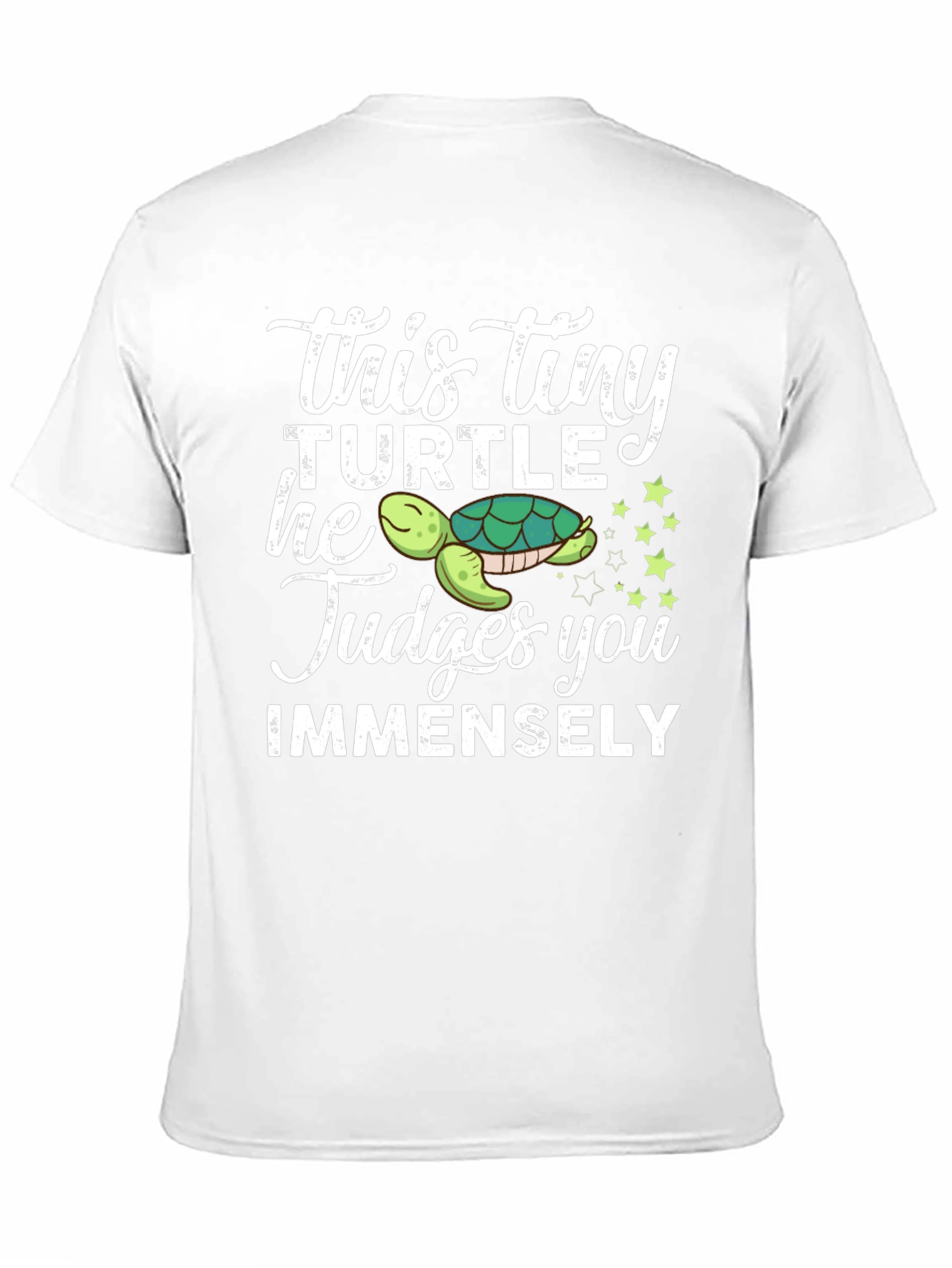This Tiny Turtle Judges You Funny Graphic Tee