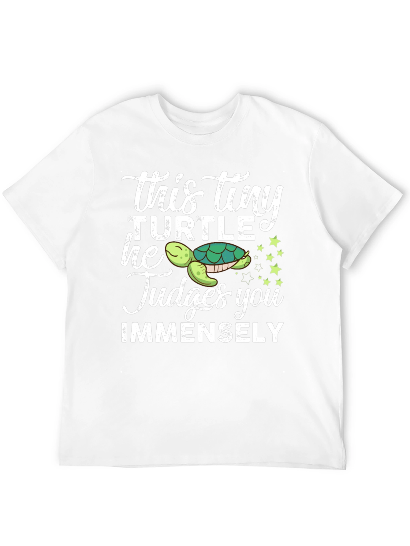 This Tiny Turtle Judges You Funny Graphic Tee