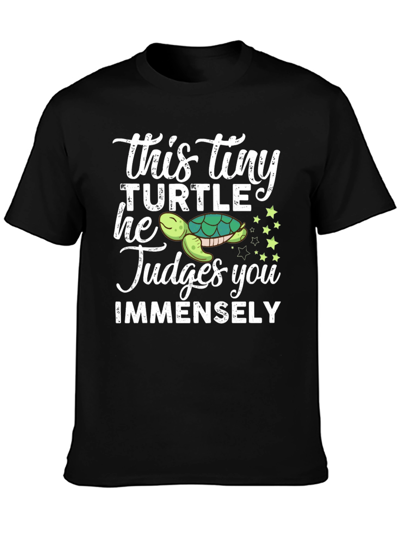 This Tiny Turtle Judges You Funny Graphic Tee
