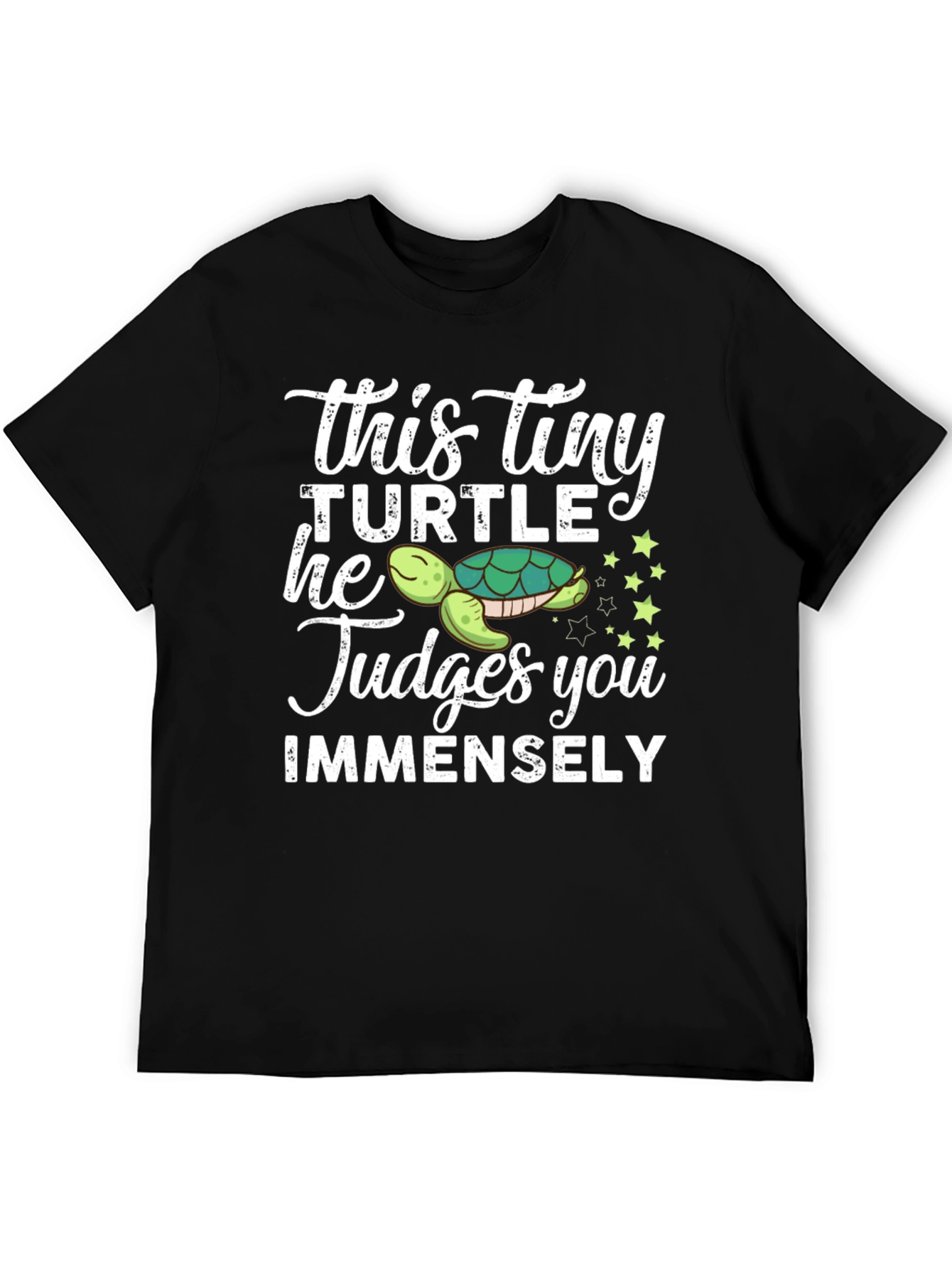 This Tiny Turtle Judges You Funny Graphic Tee
