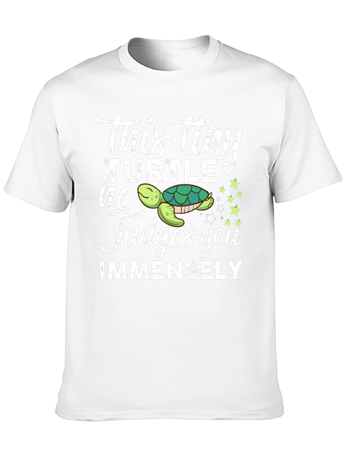 This Tiny Turtle Judges You Funny Graphic Tee