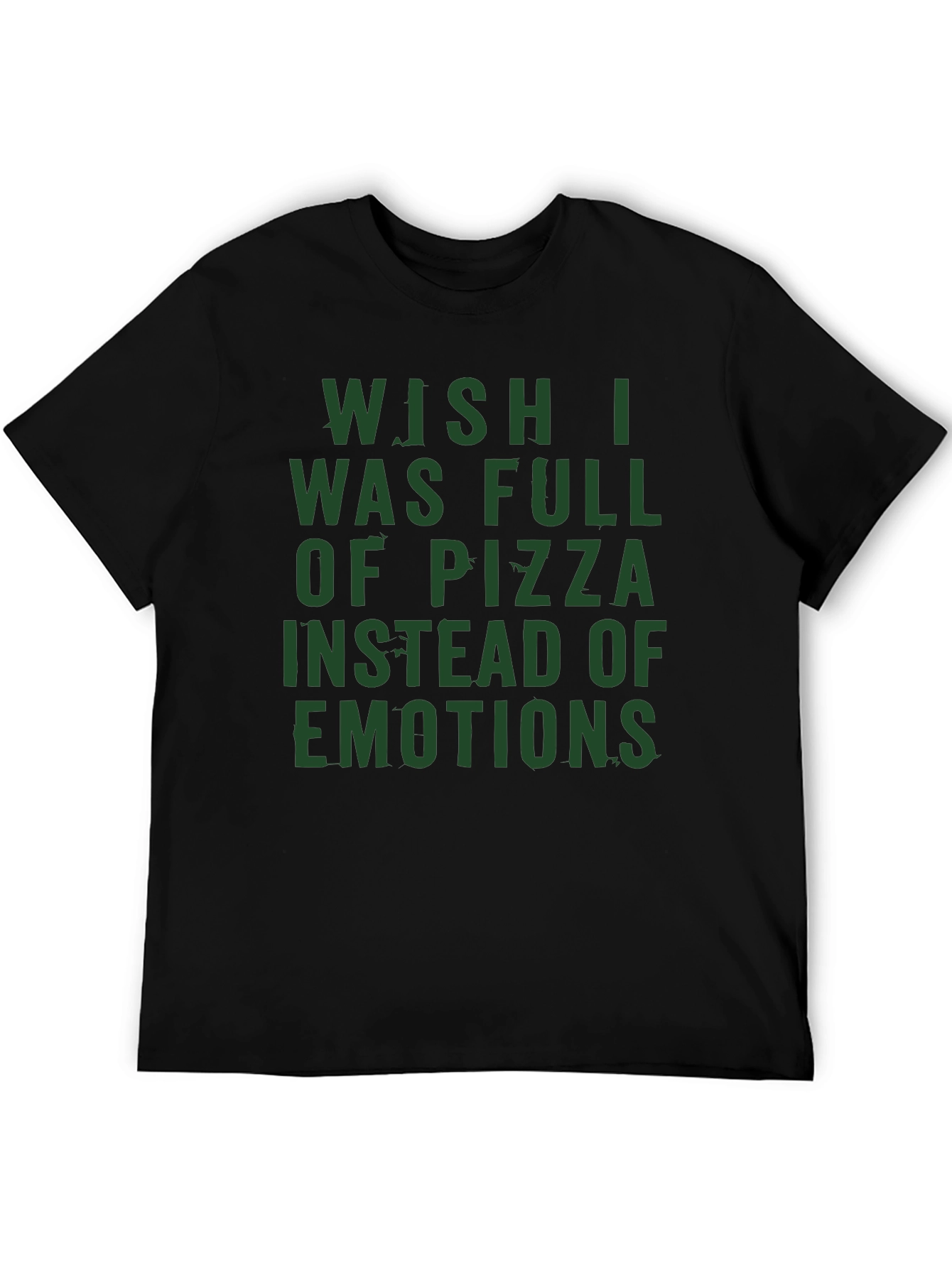 Pizza & Emotions Graphic Tee - Funny Statement T-Shirt