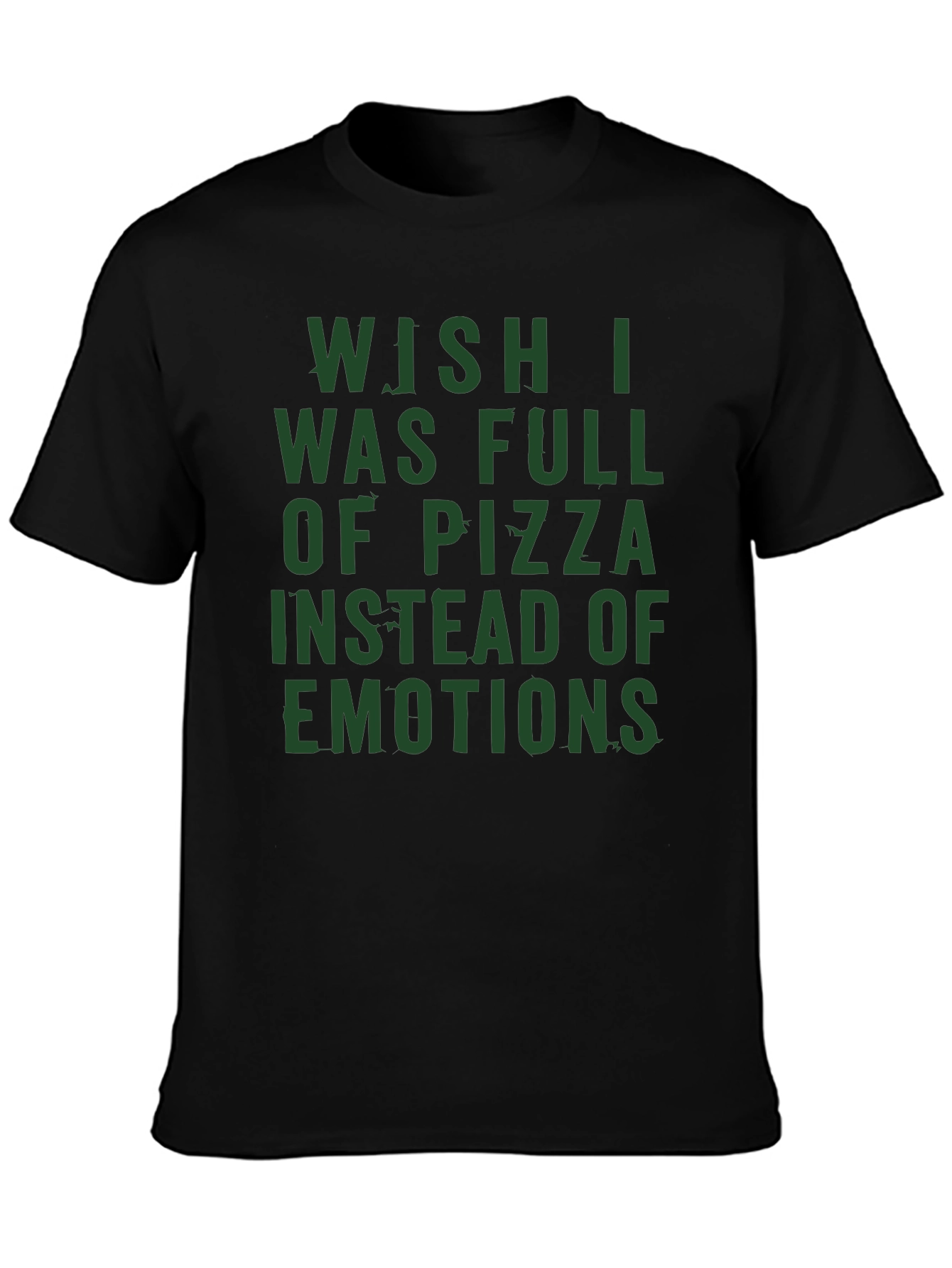 Pizza & Emotions Graphic Tee - Funny Statement T-Shirt