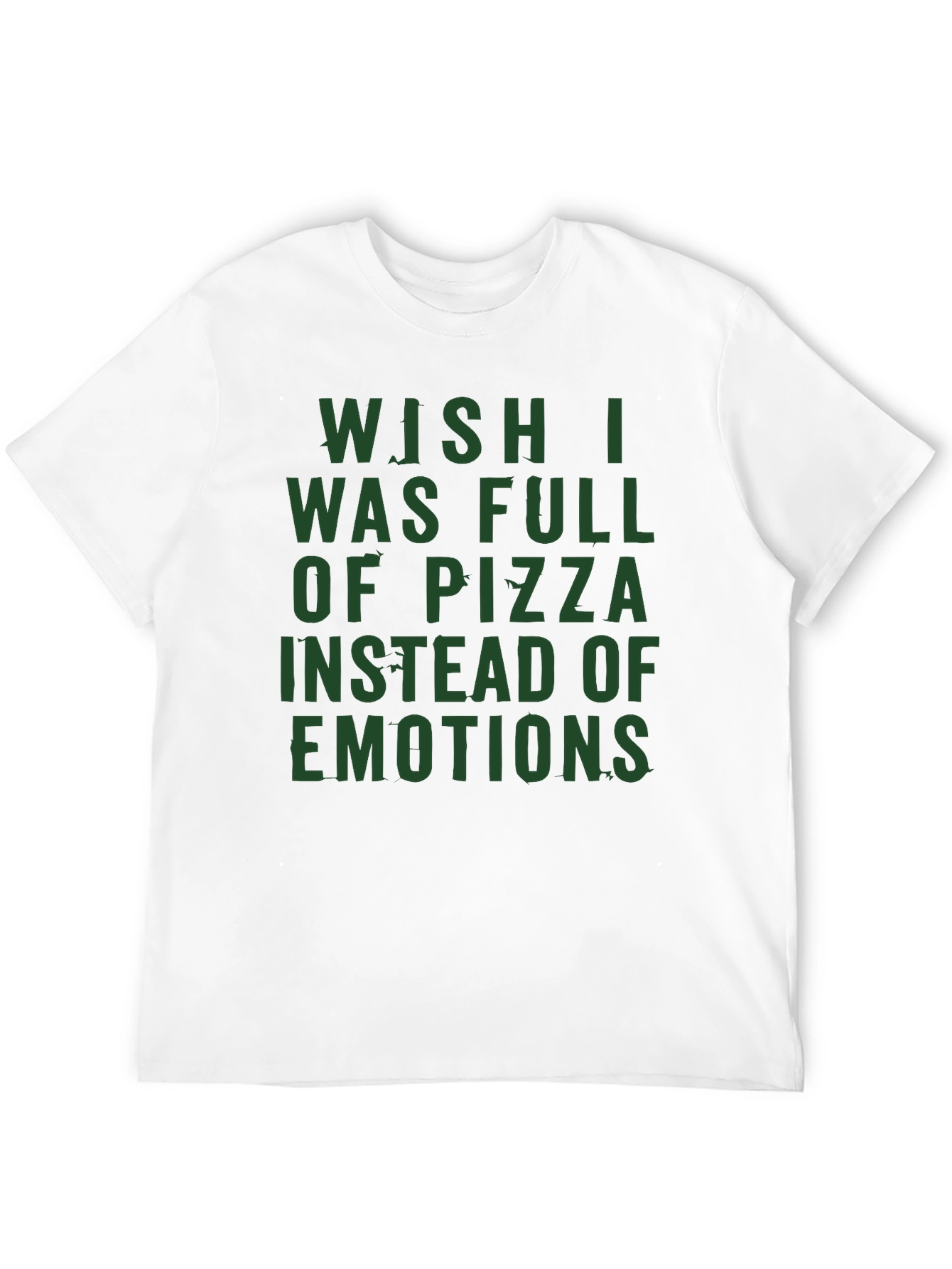 Pizza & Emotions Graphic Tee - Funny Statement T-Shirt