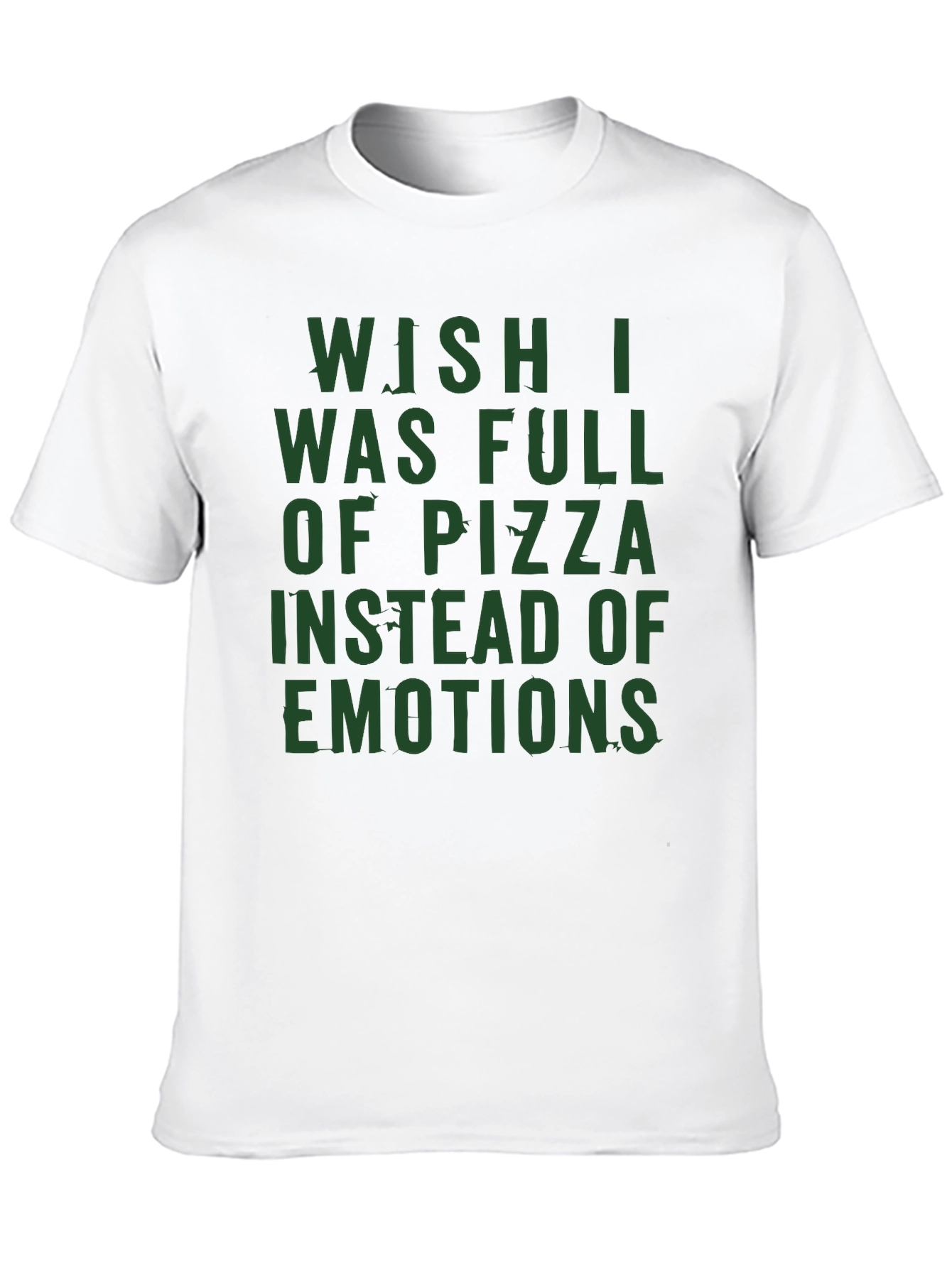 Pizza & Emotions Graphic Tee - Funny Statement T-Shirt
