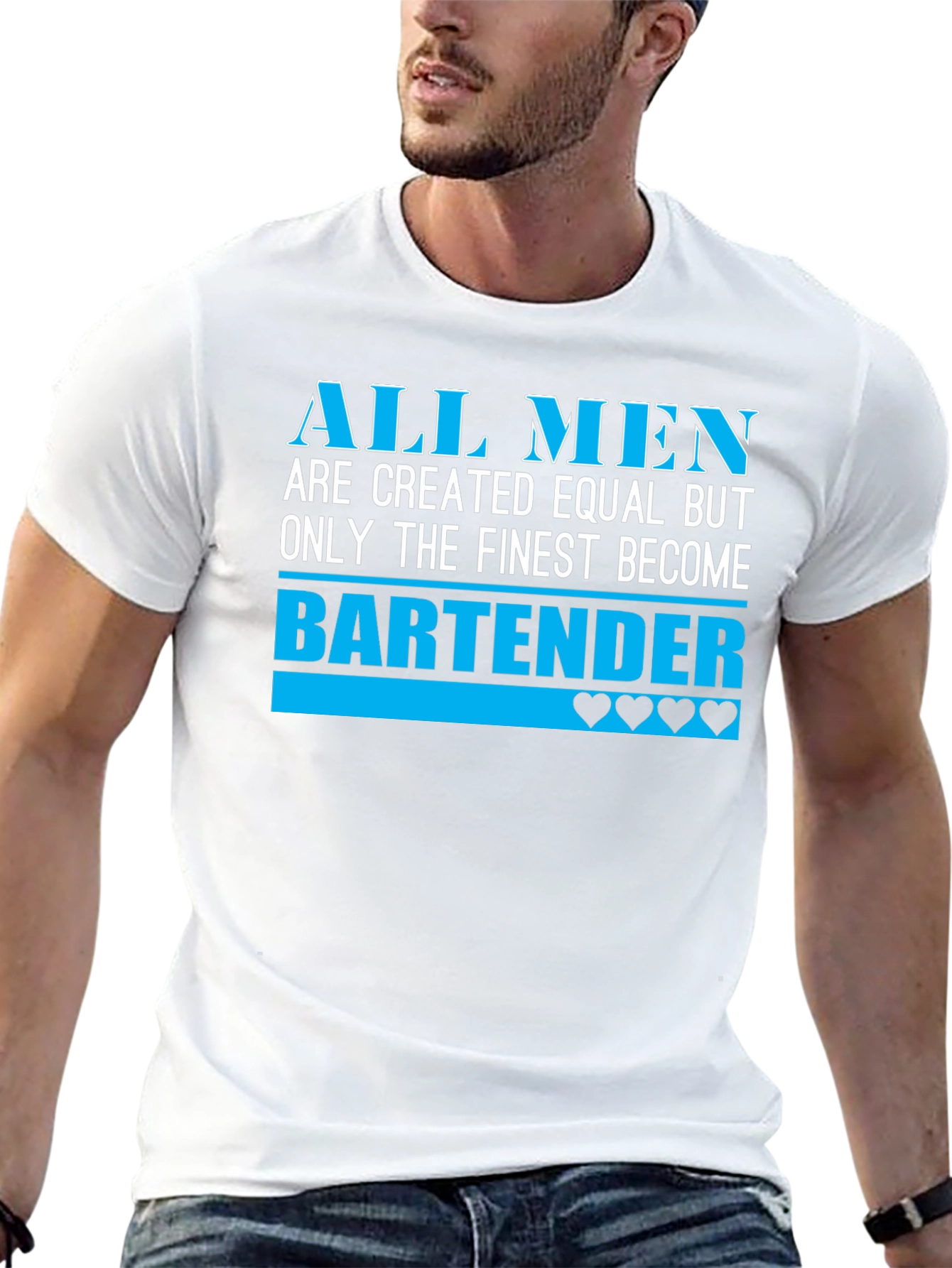 Finest Bartender T-Shirt - Mens Graphic Tee