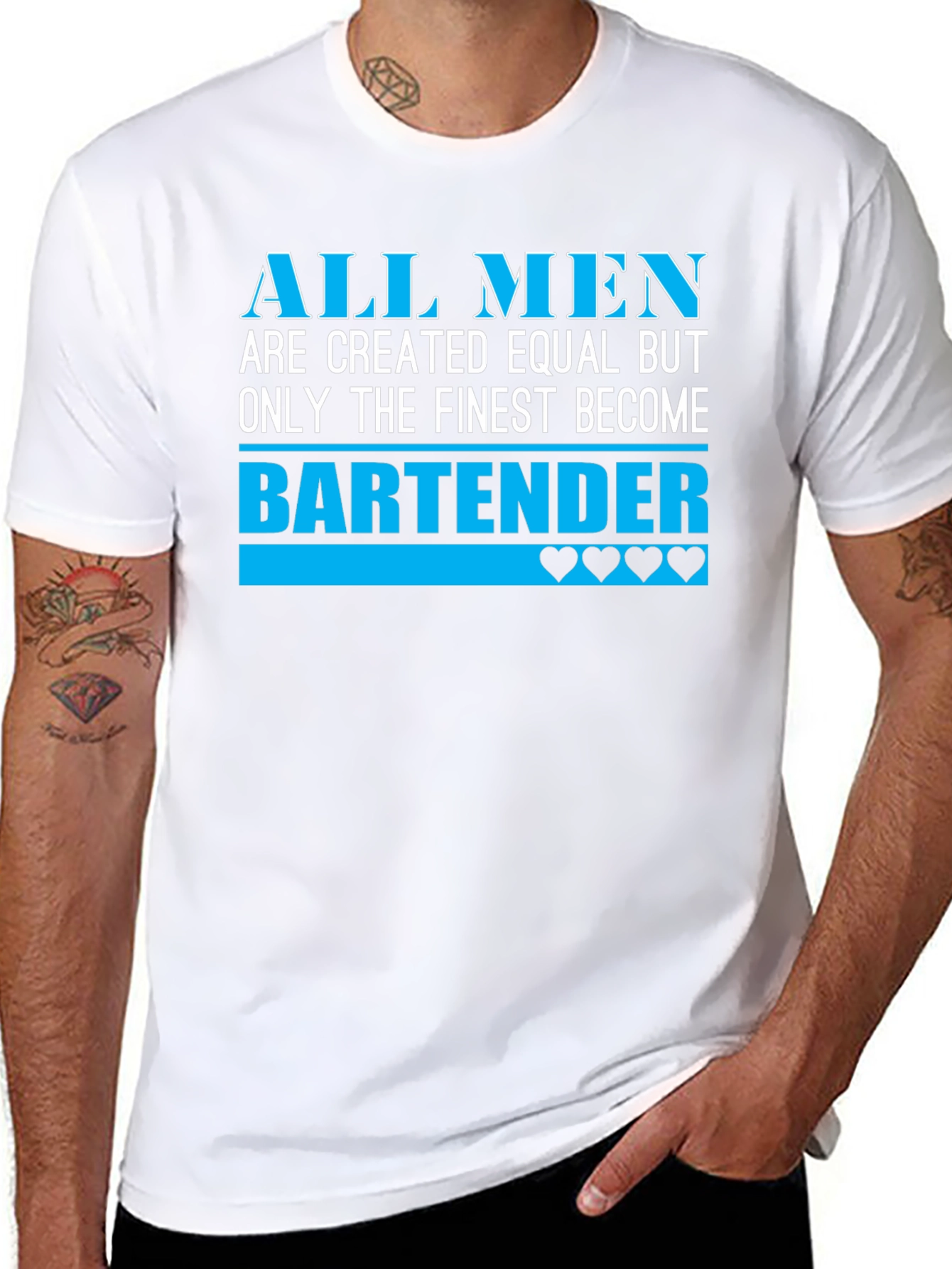 Finest Bartender T-Shirt - Mens Graphic Tee