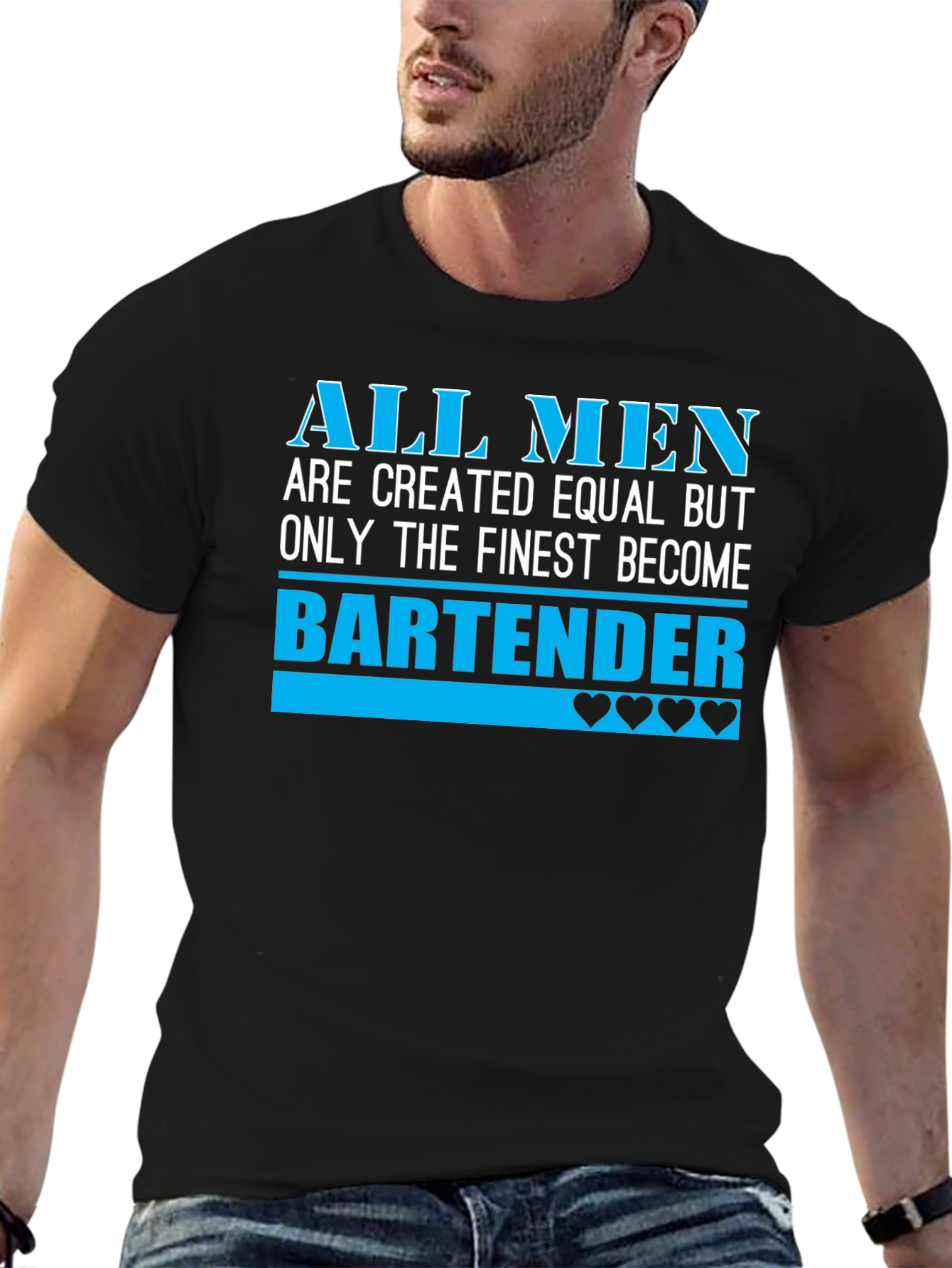Finest Bartender T-Shirt - Mens Graphic Tee