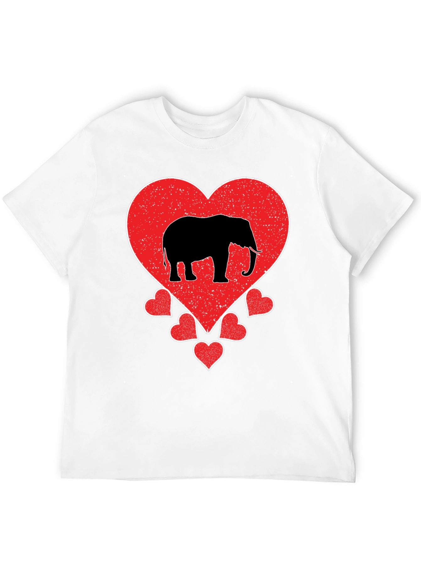 Elephant Heart Graphic T-Shirt - Black