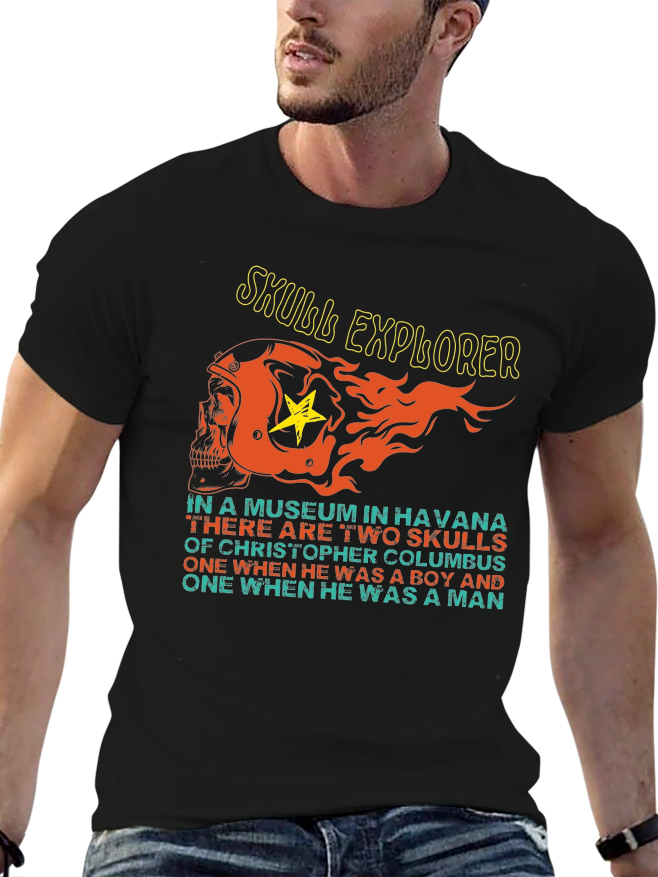 Skull Explorer Havana Museum Mens Graphic Tee