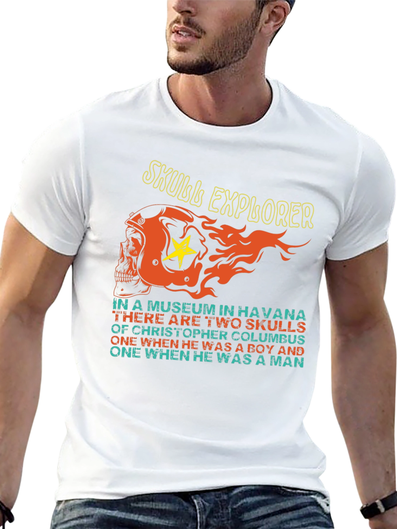 Skull Explorer Havana Museum Mens Graphic Tee