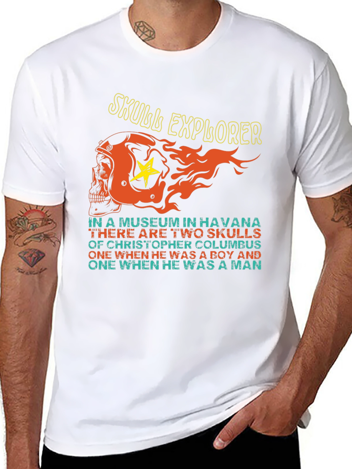 Skull Explorer Havana Museum Mens Graphic Tee