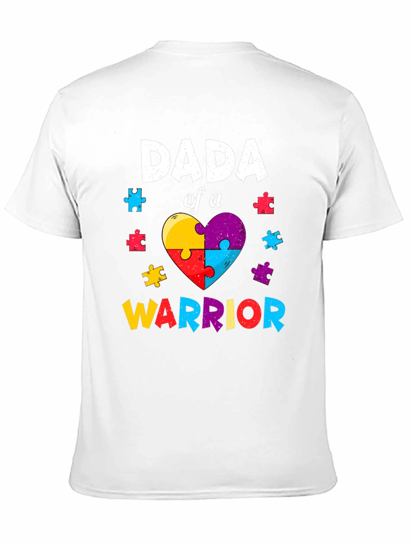 Dada of a Warrior T-Shirt Autism Awareness
