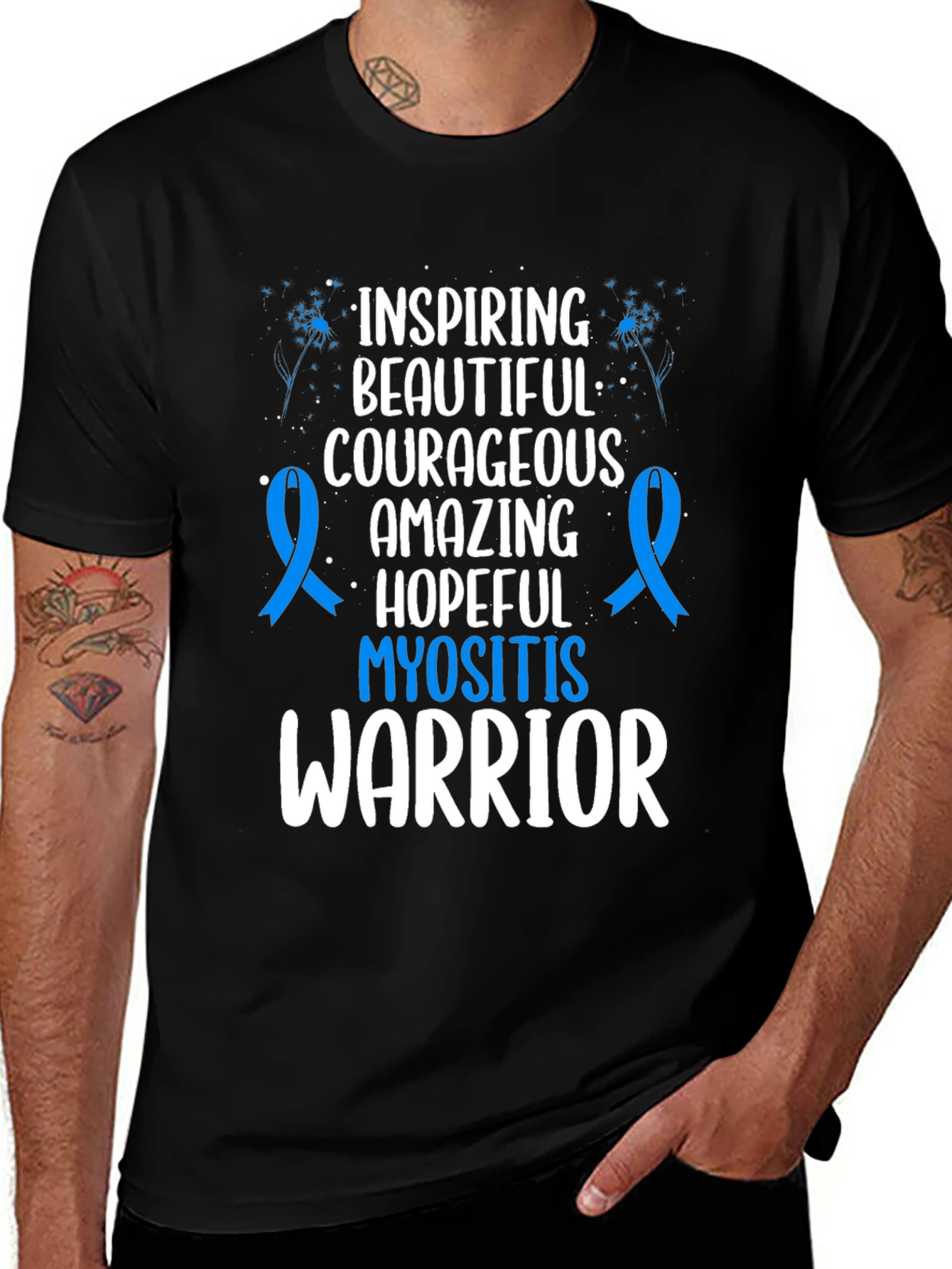 Myositis Warrior T-Shirt - Inspiring Courageous Design