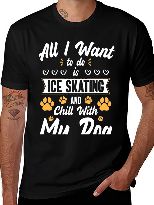 Ice Skating & Dog Lover T-Shirt
