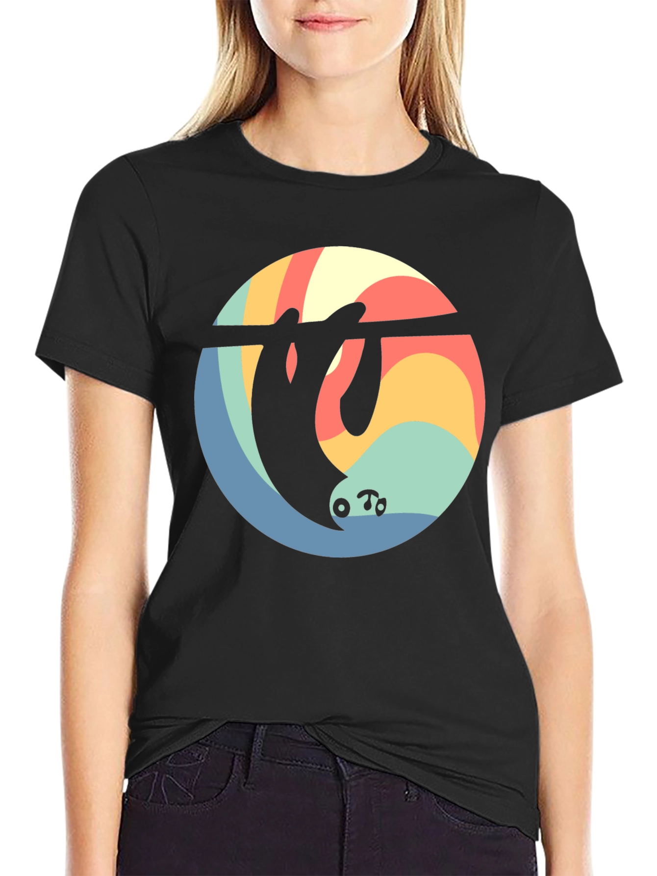 Retro Sloth Graphic Tee - Comfort Fit