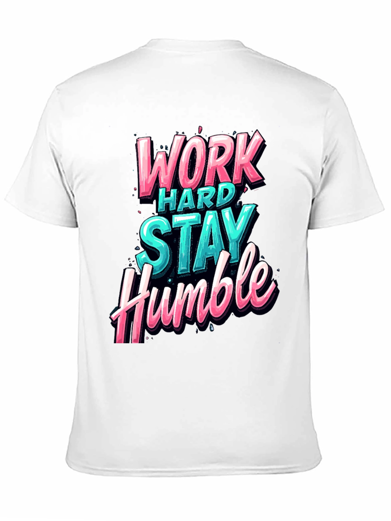 Work Hard Stay Humble Graphic Tee - Black