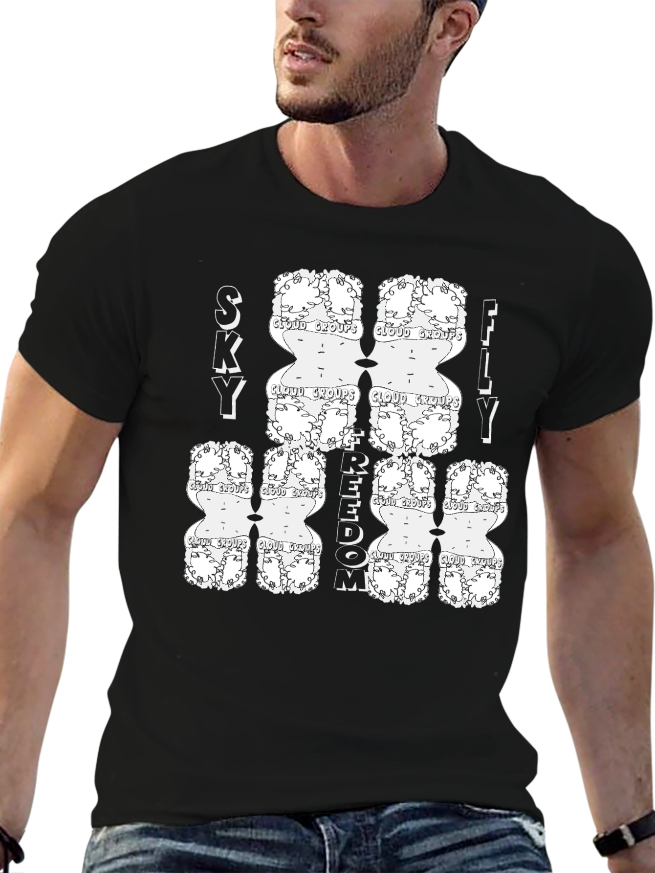 Sky Fly Freedom Graphic Tee - Cloud Group Design