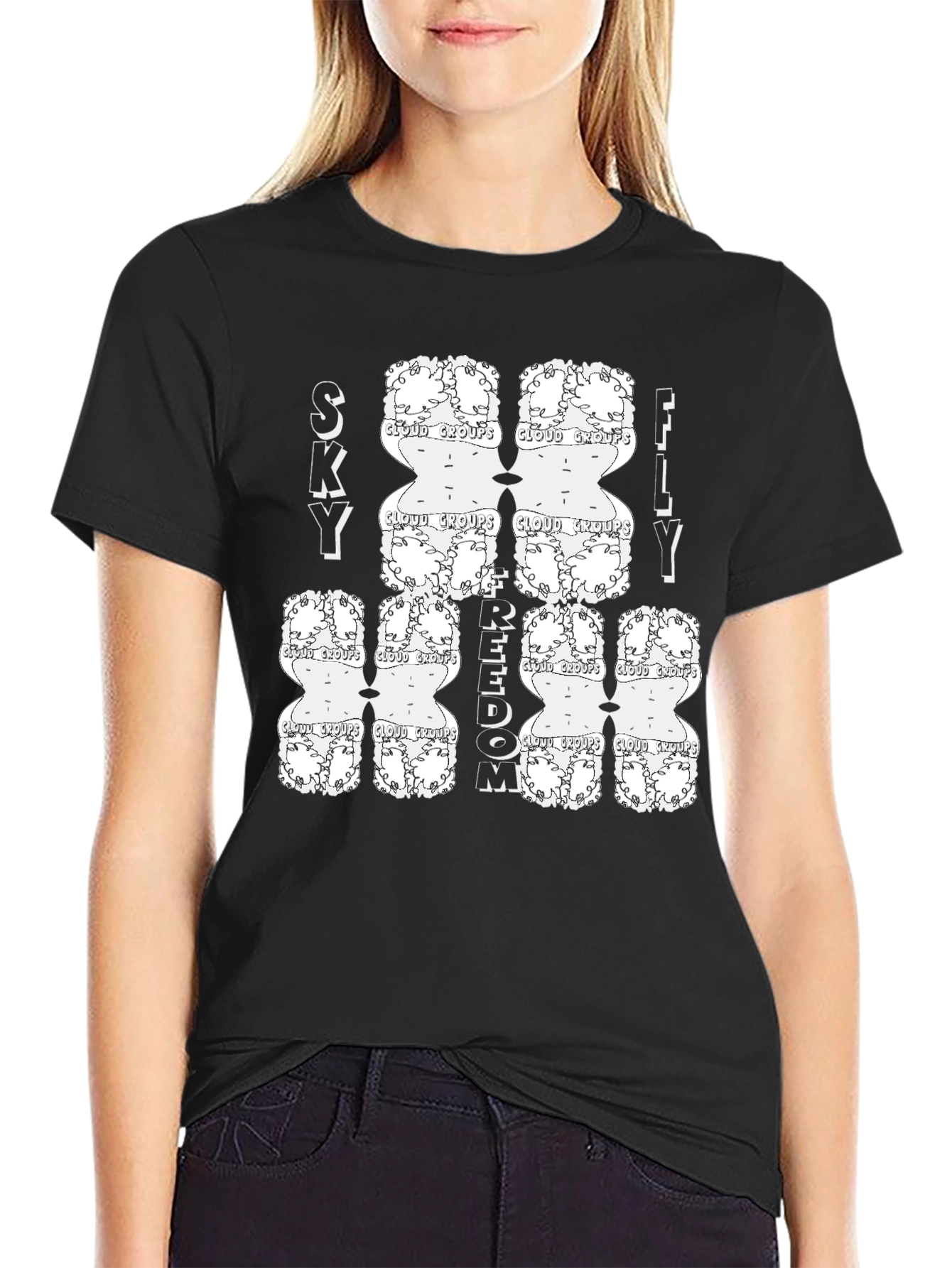 Sky Fly Freedom Graphic Tee - Cloud Group Design