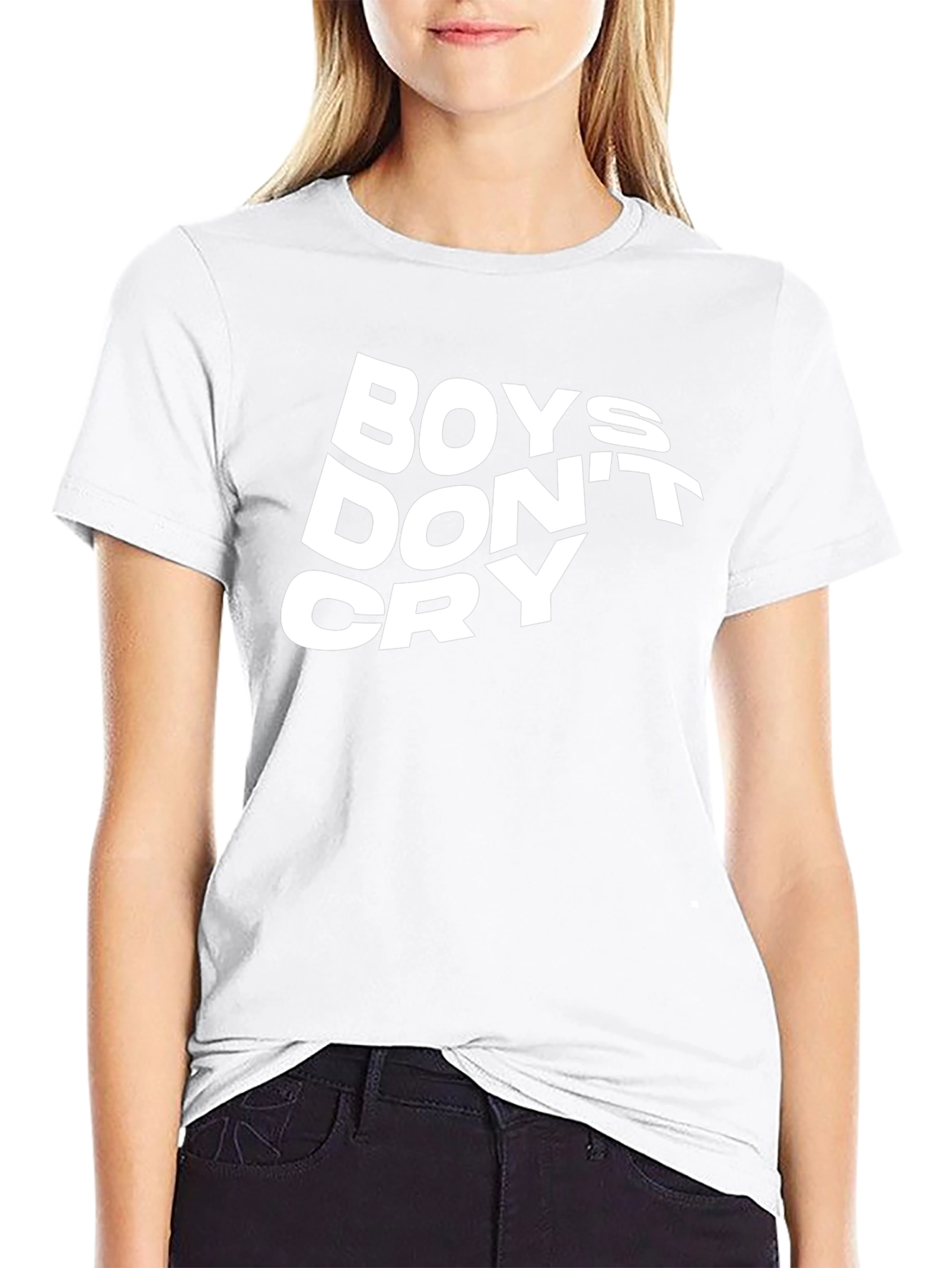 Boys Dont Cry Graphic Tee - Classic Black