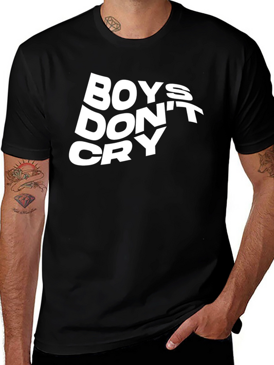 Boys Dont Cry Graphic Tee - Classic Black