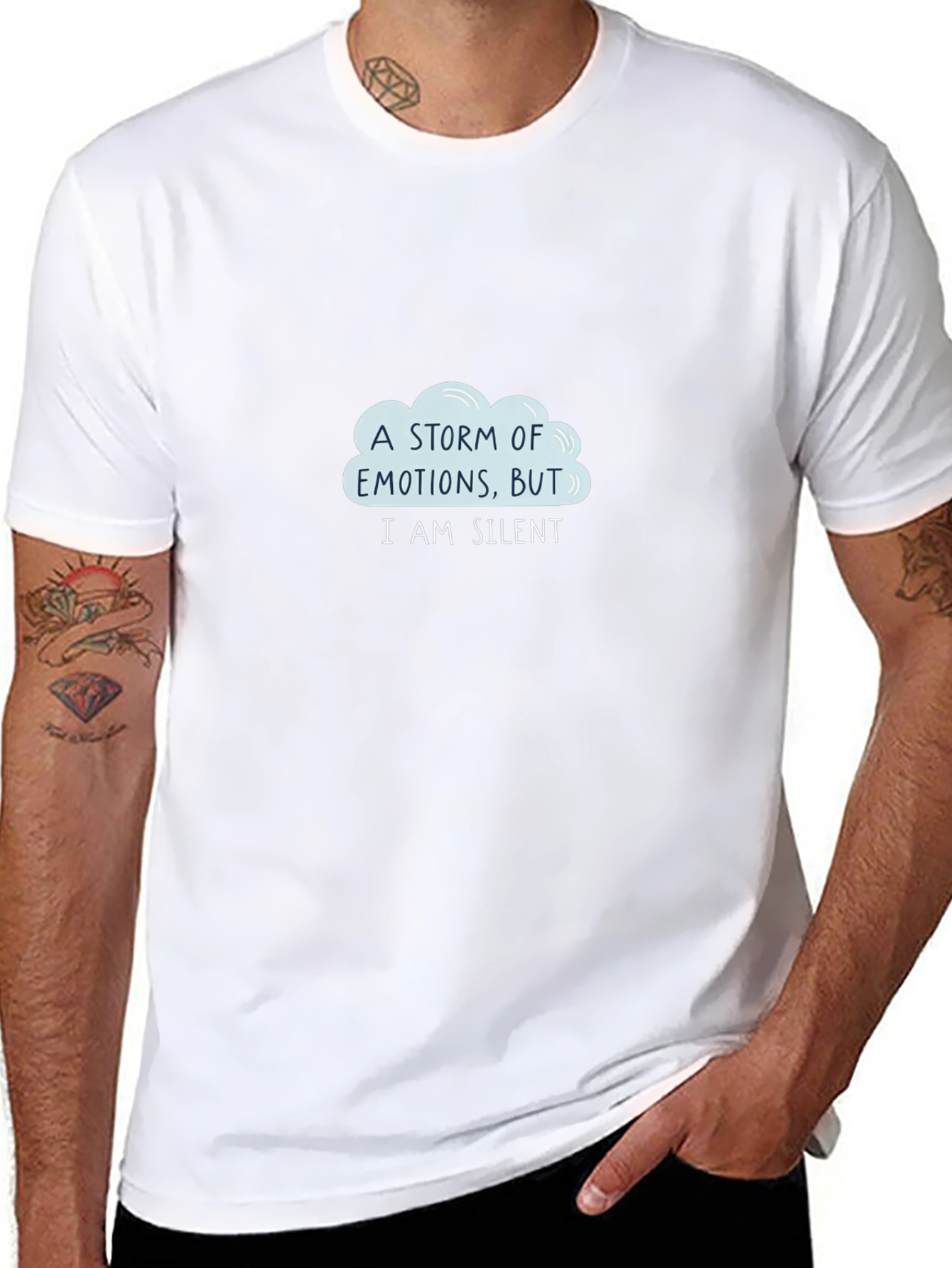 Silent Storm T-Shirt - Expressive Graphic Tee