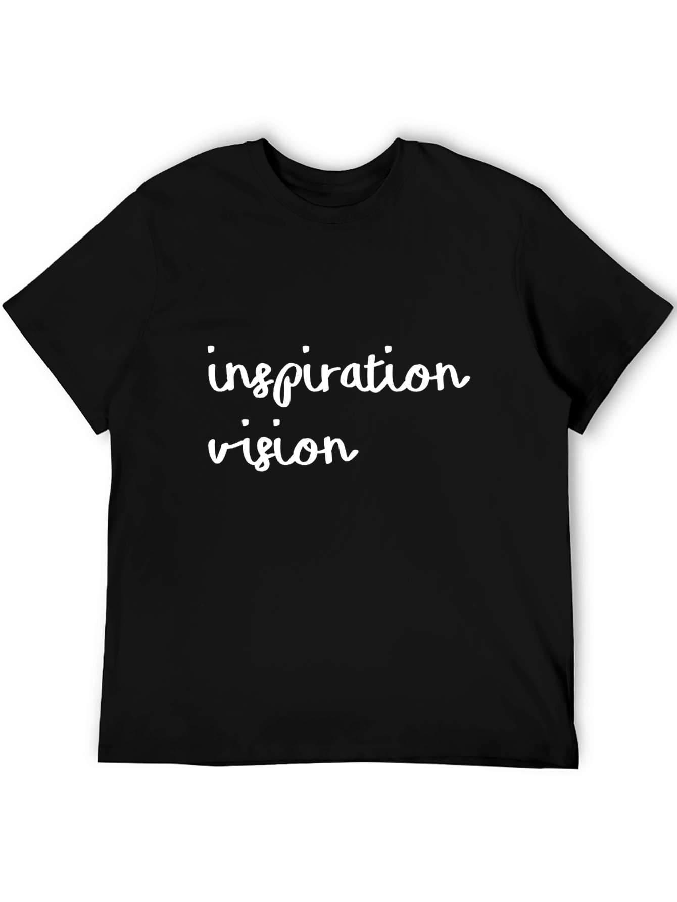 Inspiration Vision Black Tee - Stylish & Motivational