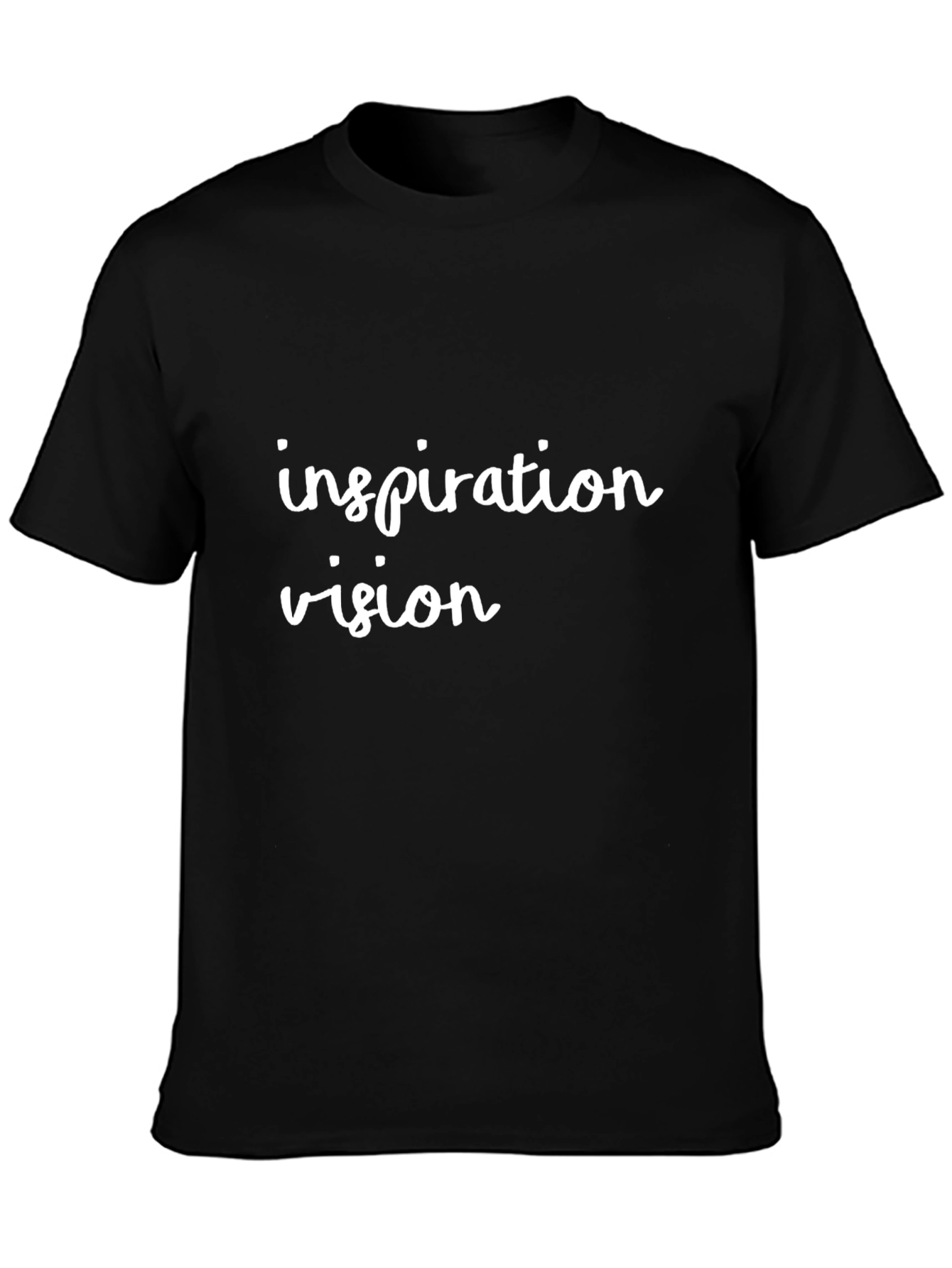 Inspiration Vision Black Tee - Stylish & Motivational