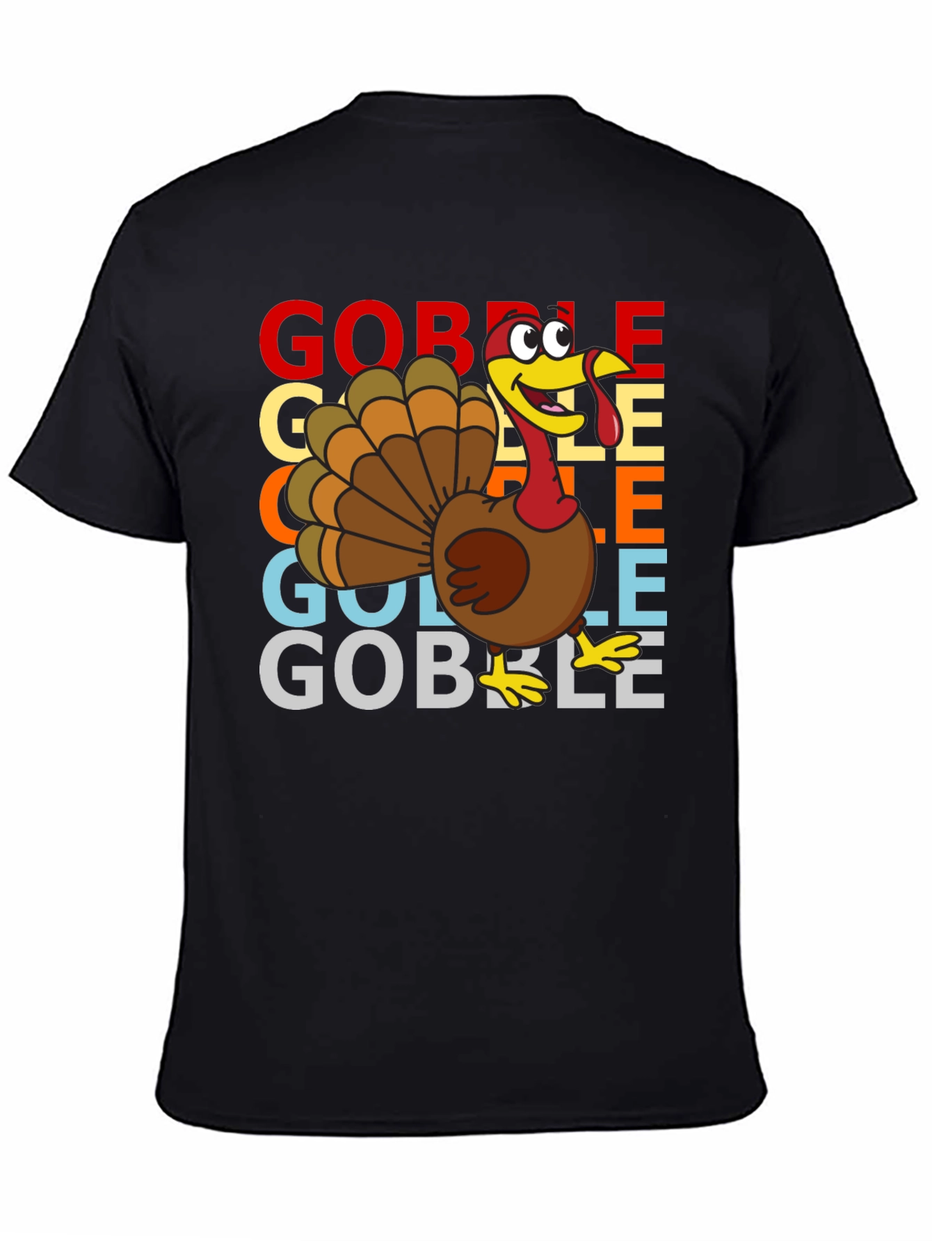 Gobble Turkey Graphic T-Shirt