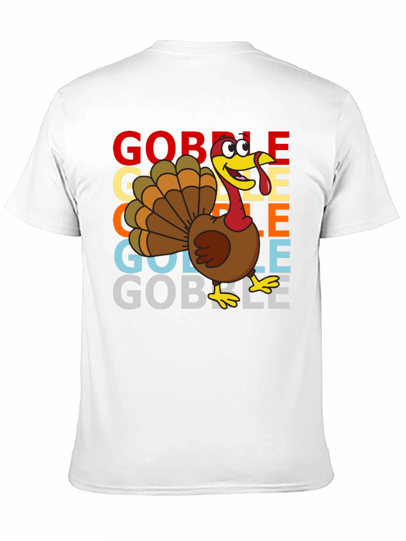 Gobble Turkey Graphic T-Shirt