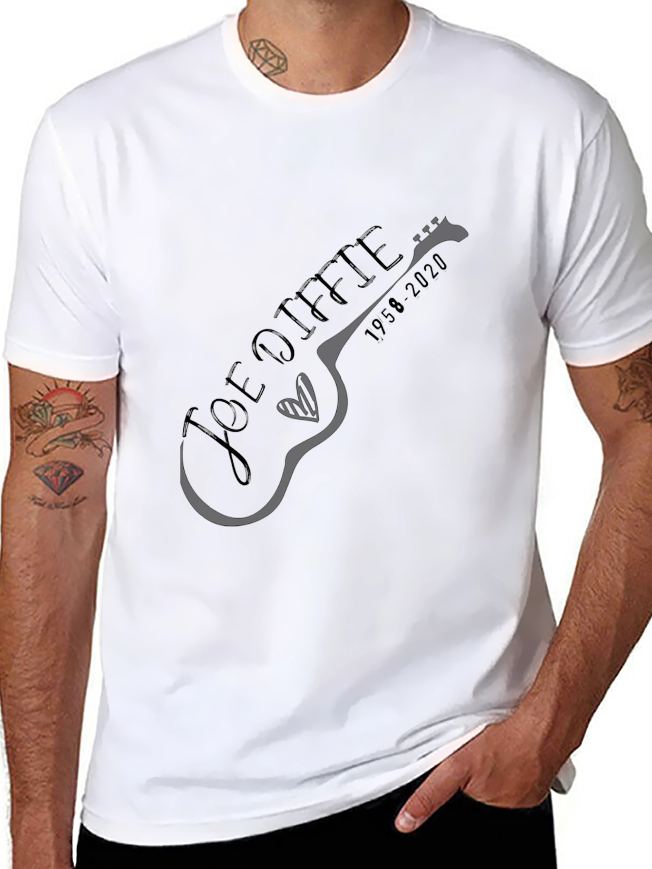 Joe Diffie Memorial Guitar T-Shirt