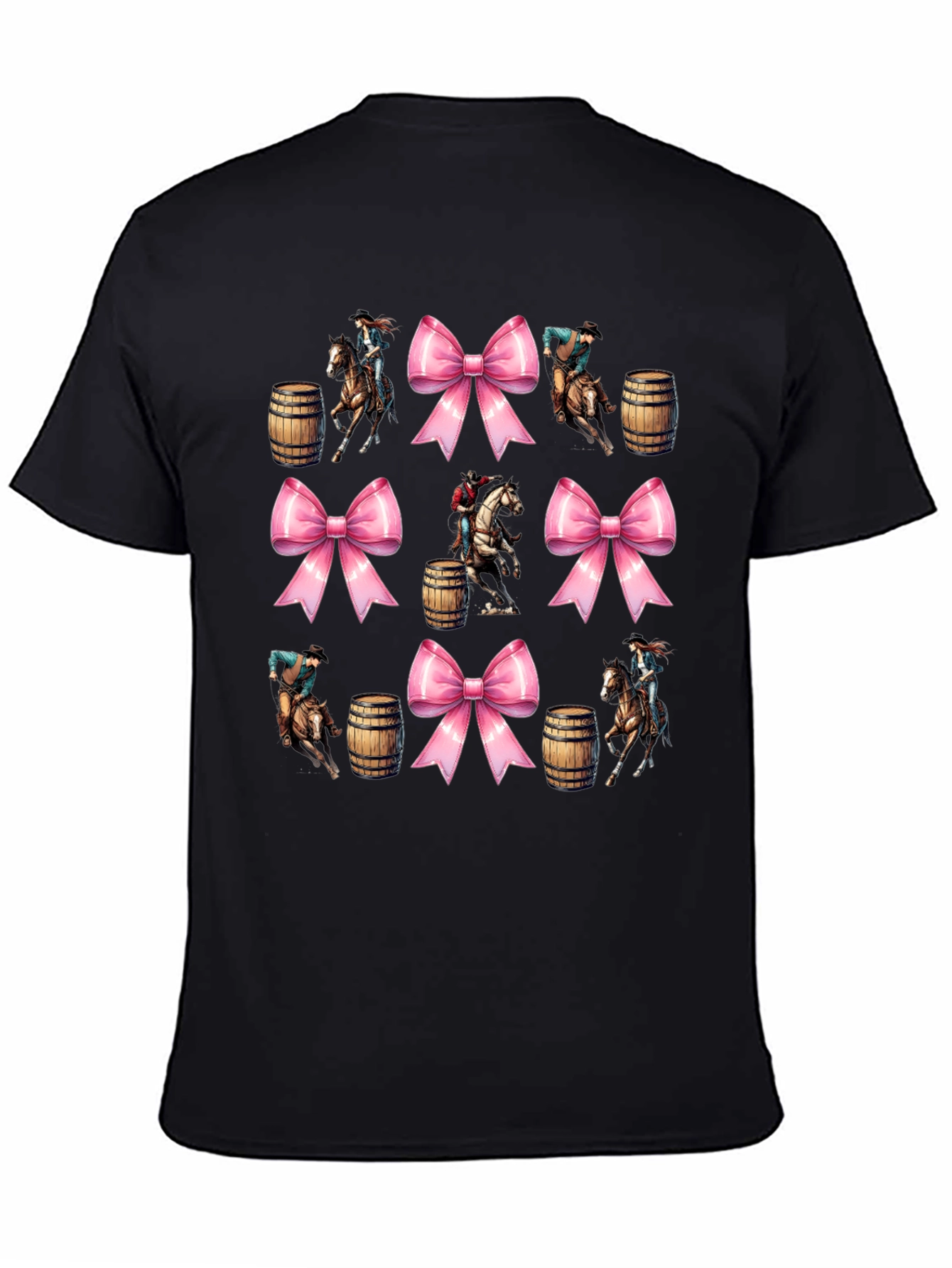 Western Rodeo Bow Pattern T-Shirt