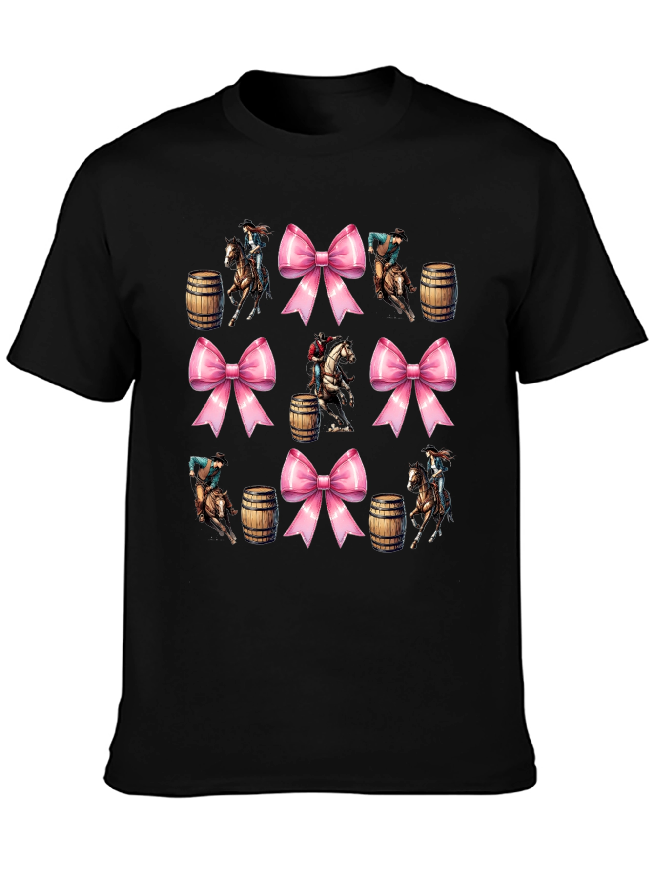 Western Rodeo Bow Pattern T-Shirt