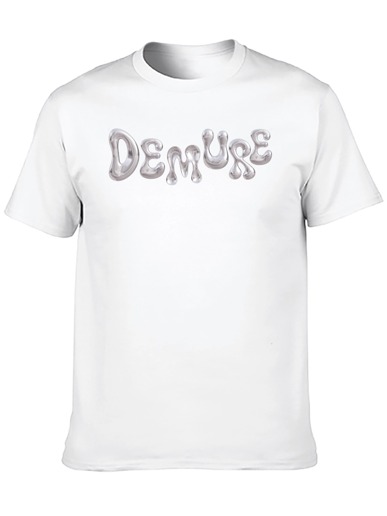 Demure Graphic T-Shirt - Stylish Black Tee
