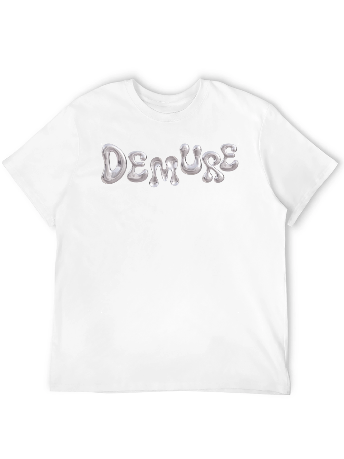 Demure Graphic T-Shirt - Stylish Black Tee