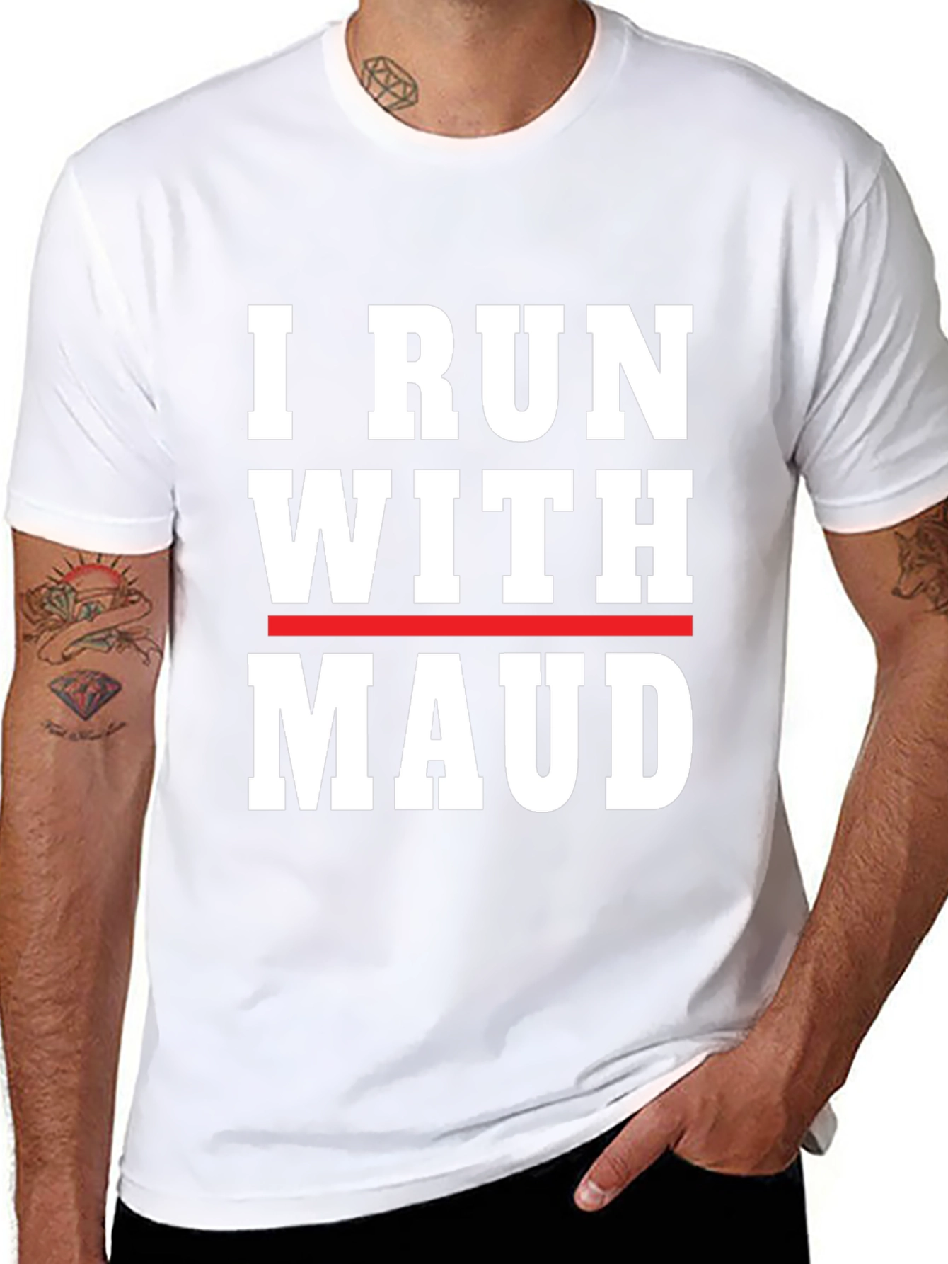 I Run With Maud T-Shirt - Justice & Awareness