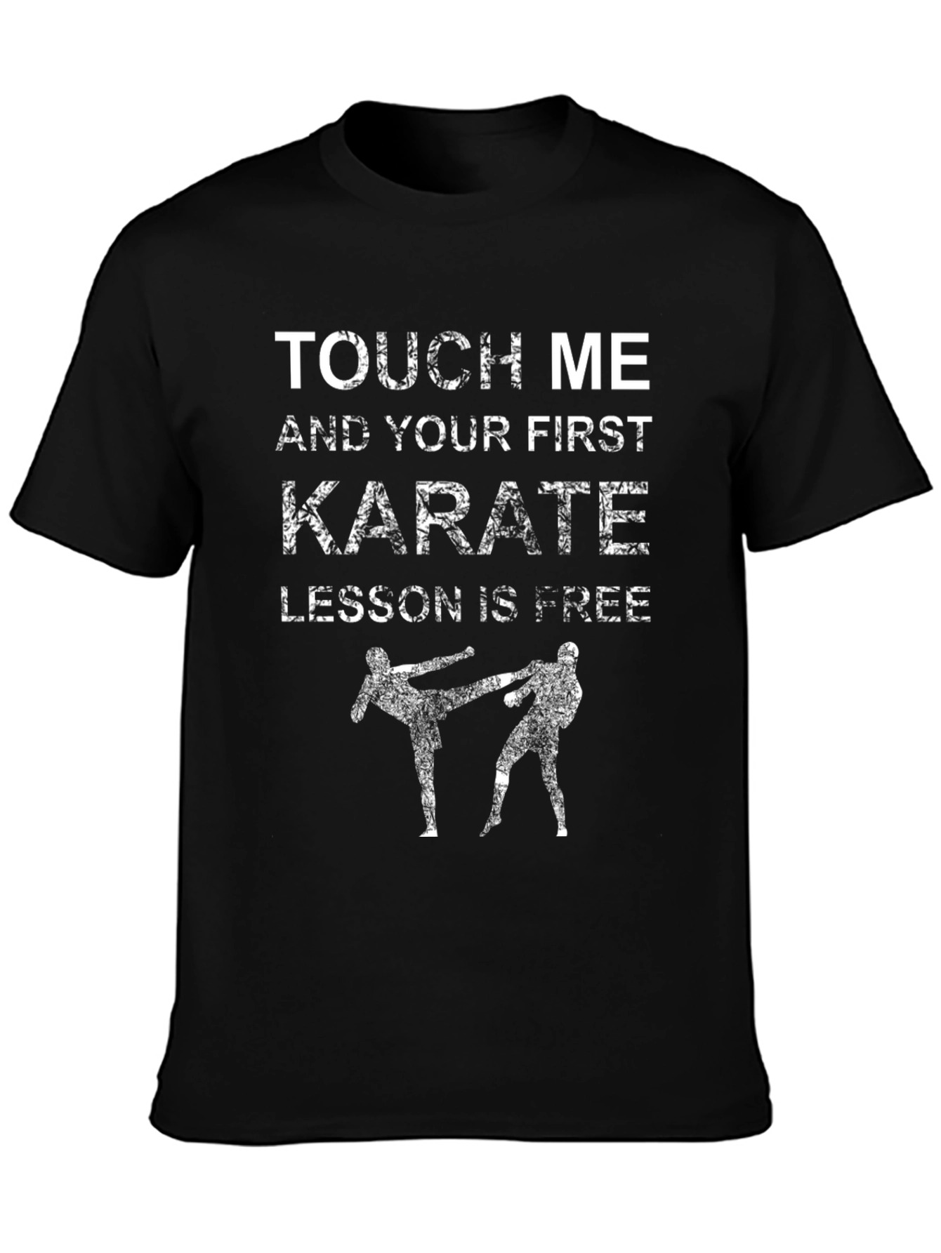 Karate Lesson T-Shirt: Touch Me & Get Free Training!