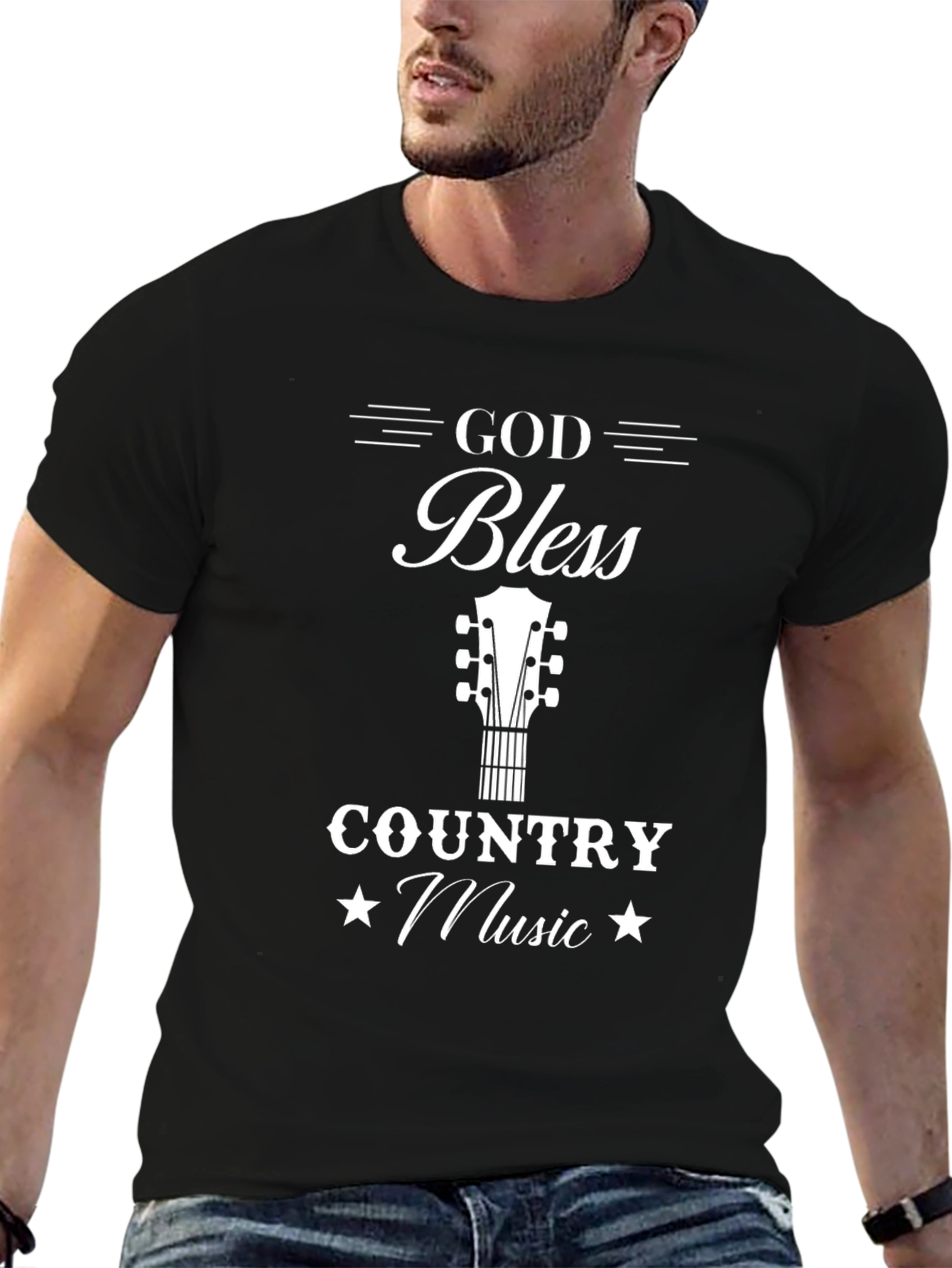 God Bless Country Music Graphic Tee