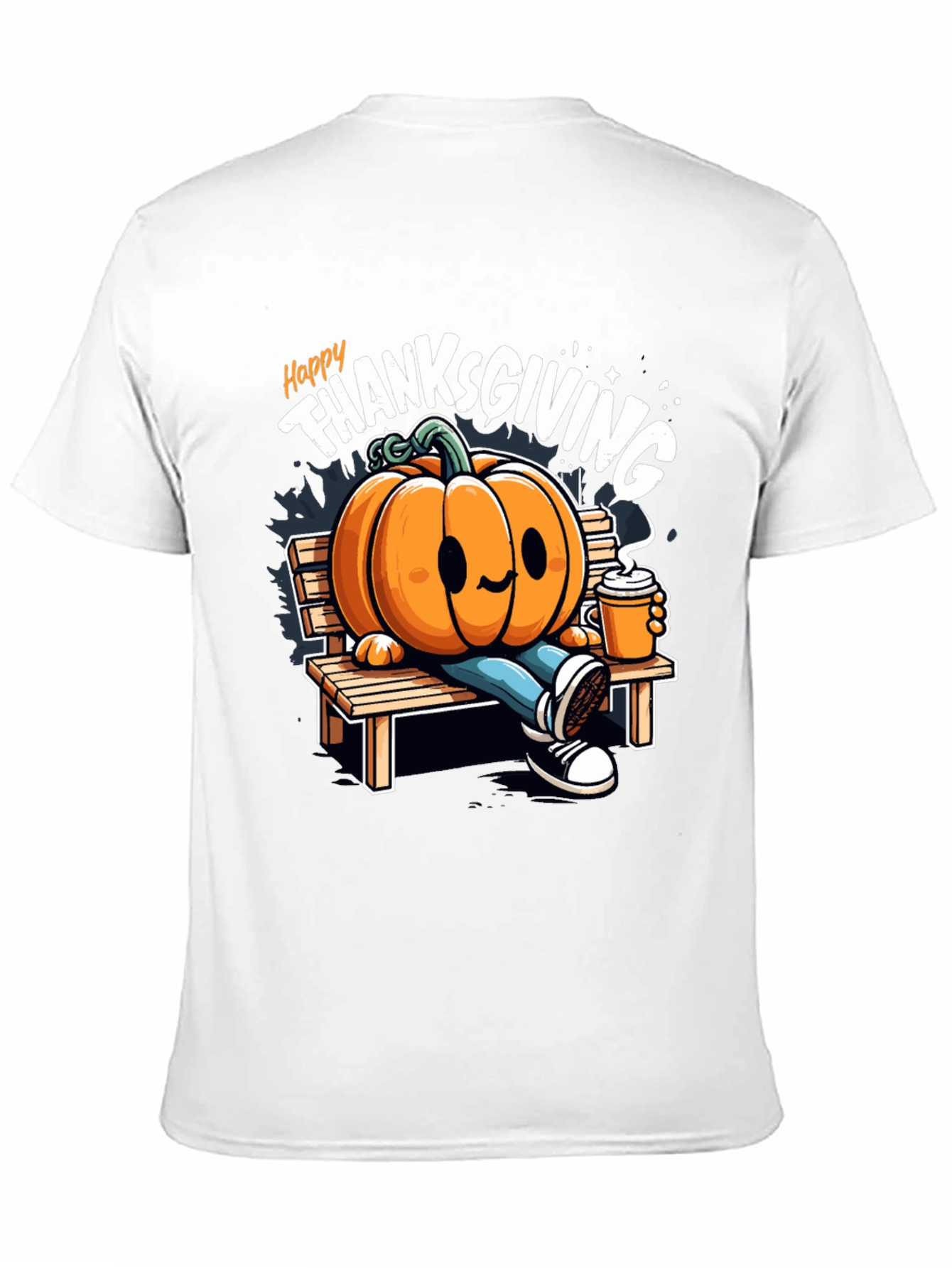Happy Thanksgiving Pumpkin Graphic Tee